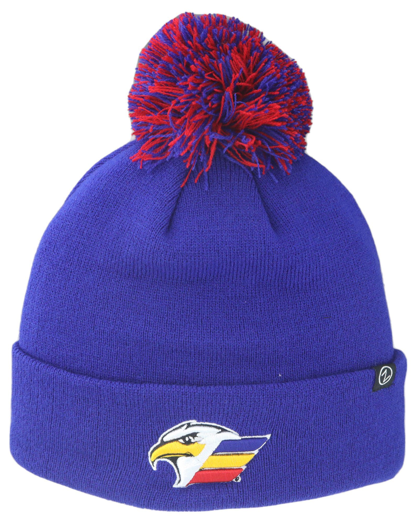 Zephyr Adult Colorado Eagles Royal Pom Knit Beanie product image