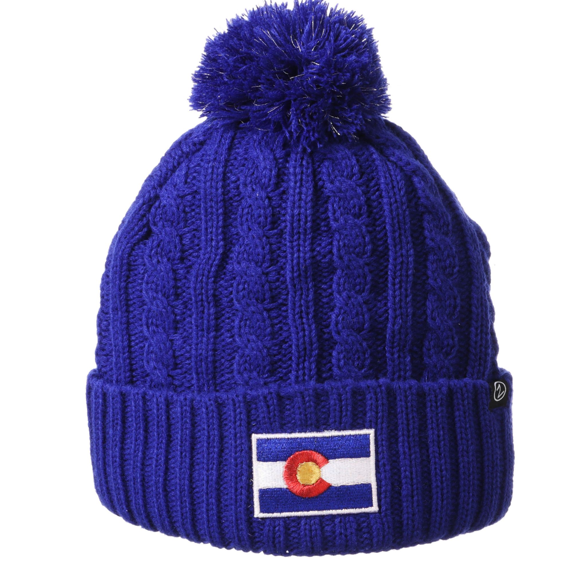 Zephyr Adult Colorado Flag Pom Beanie product image