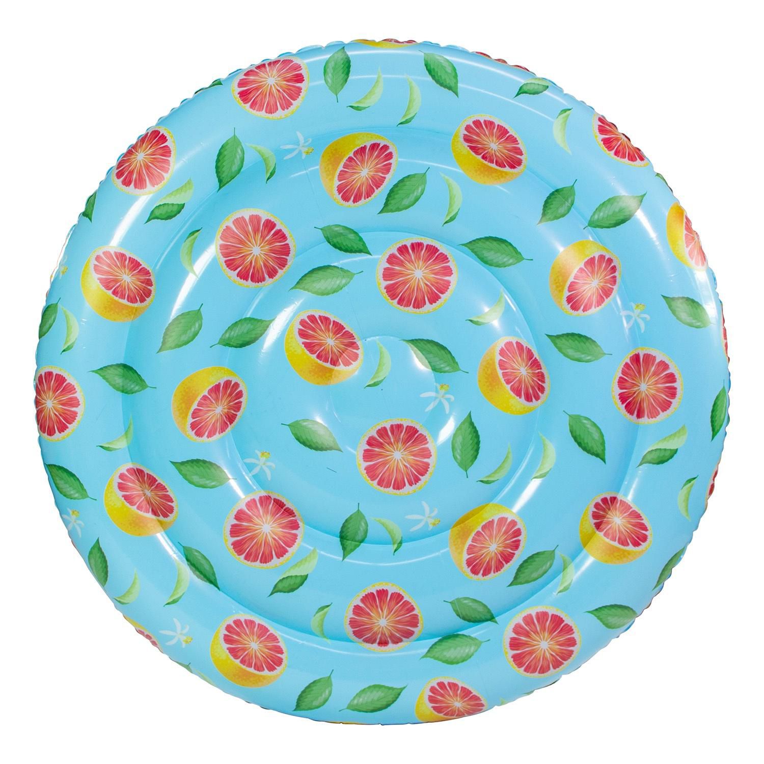 PoolCandy 60" Giant Island Grapefruit Pool Float product image