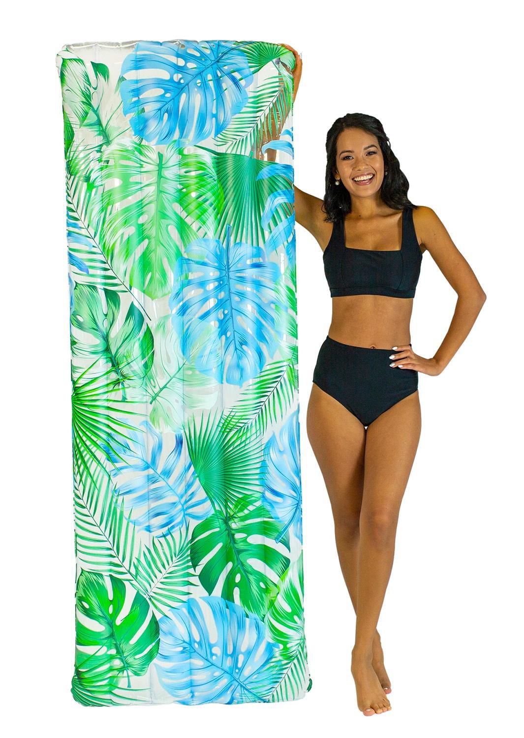 PoolCandy 74" Tropical Print Pool Raft product image