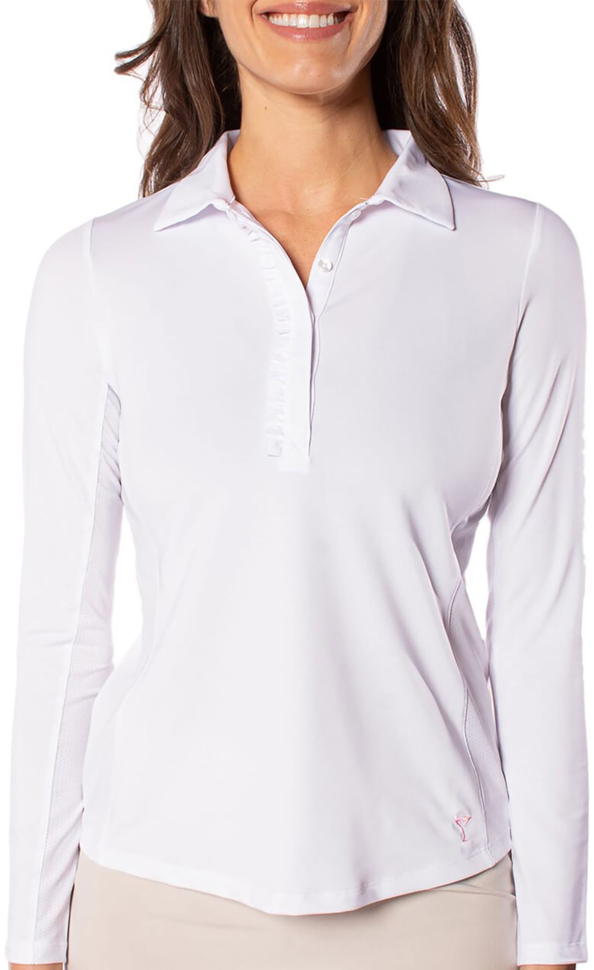 Golftini Women's Long Sleeve Ruffle Tech Golf Polo product image
