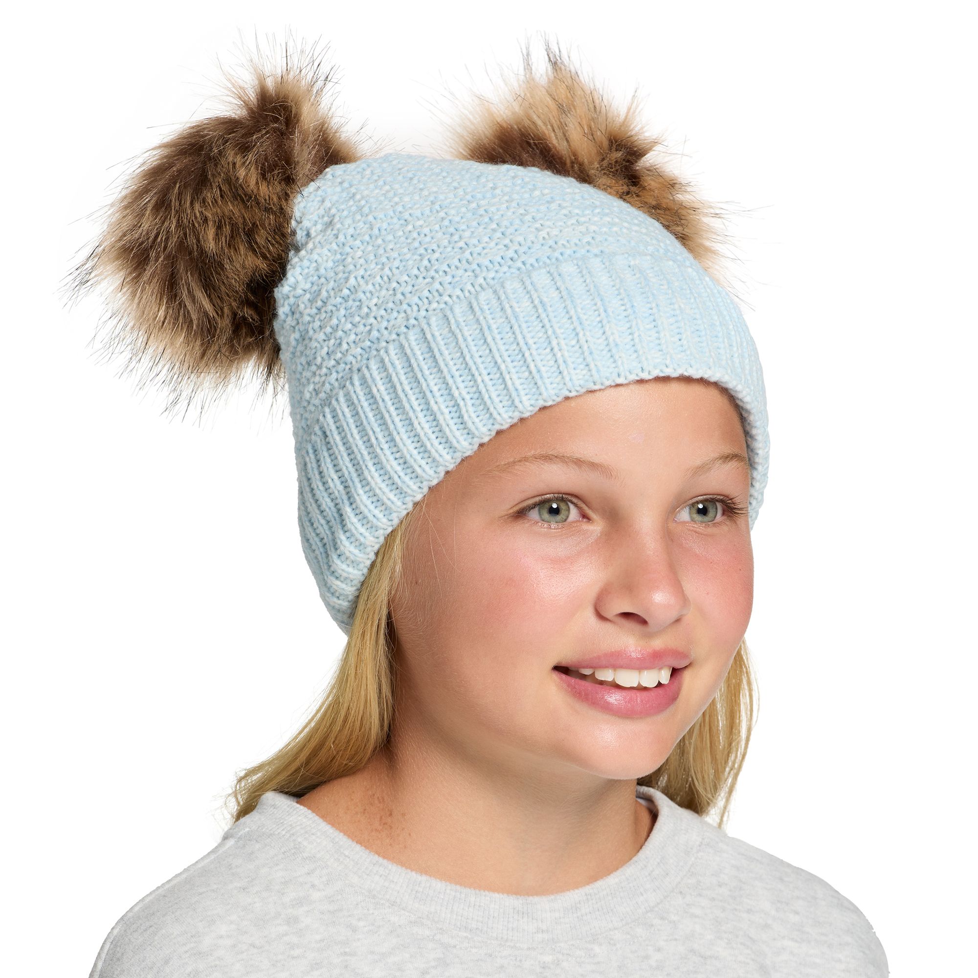 Northeast Outfitters Cozy Cabin Youth Double Pom Beanie product image