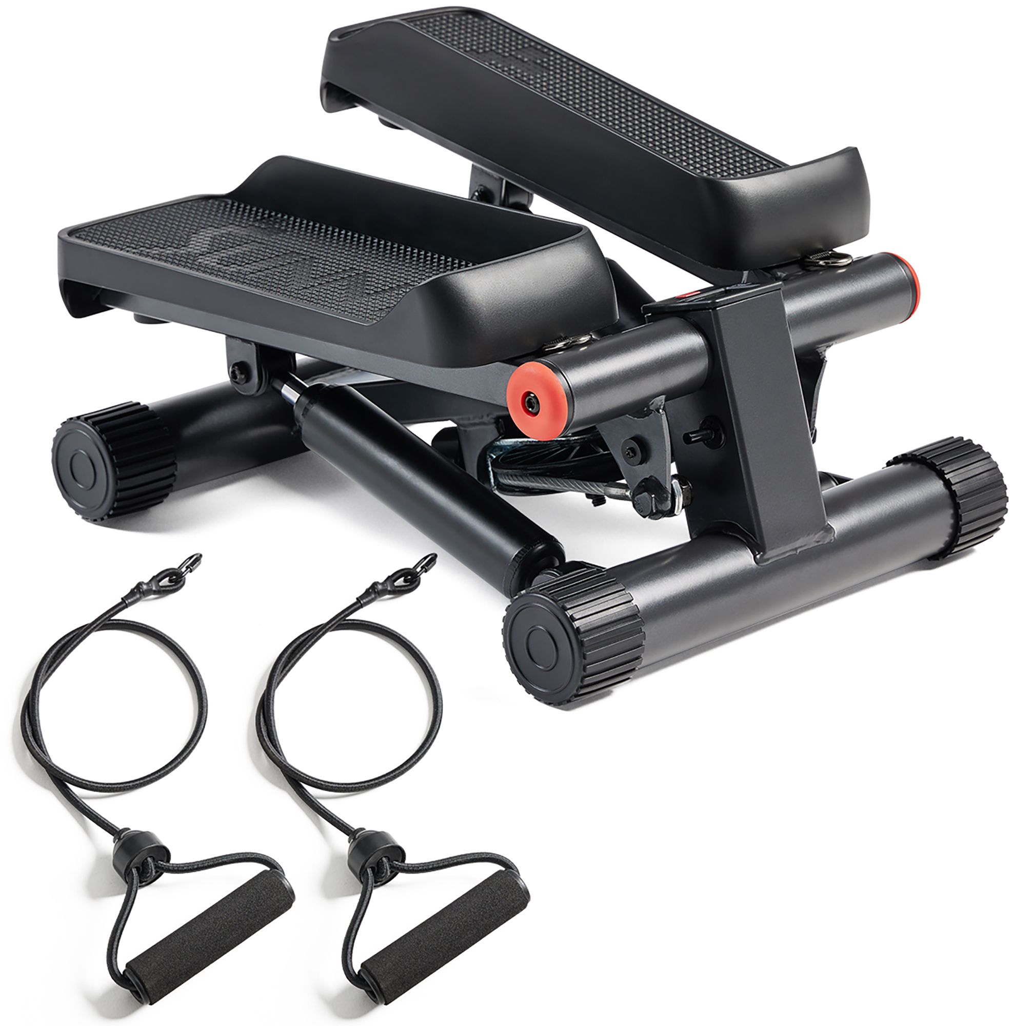 Sunny Health & Fitness Smart Compact Mini Stepper with Exercise Bands product image