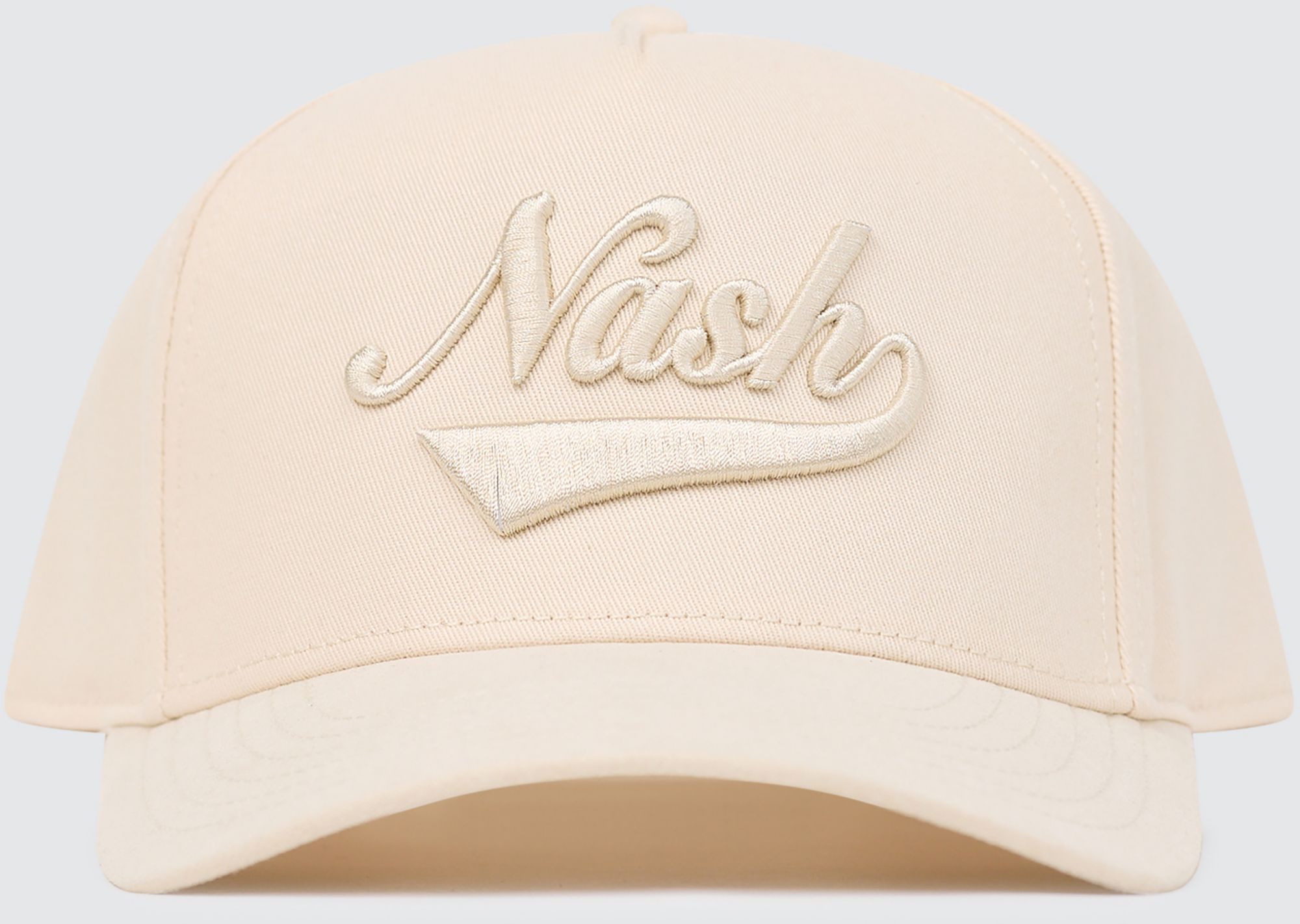 Nash Adult Nashville Cream Tonal Script Snapback Adjustable Hat product image