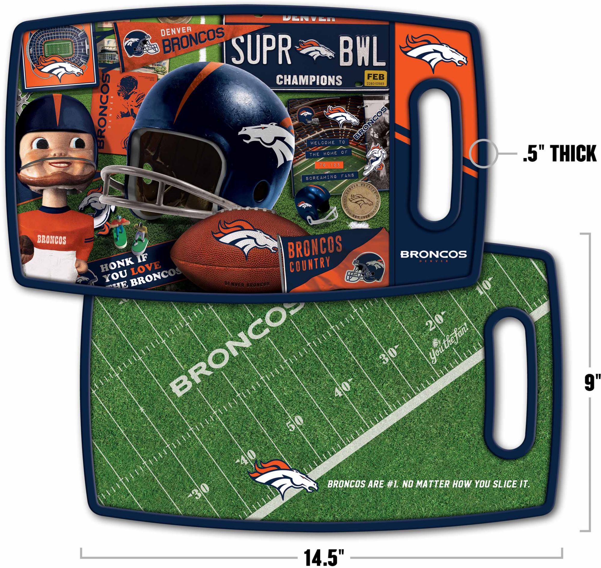 YouTheFan Denver Broncos Retro Cutting Board product image