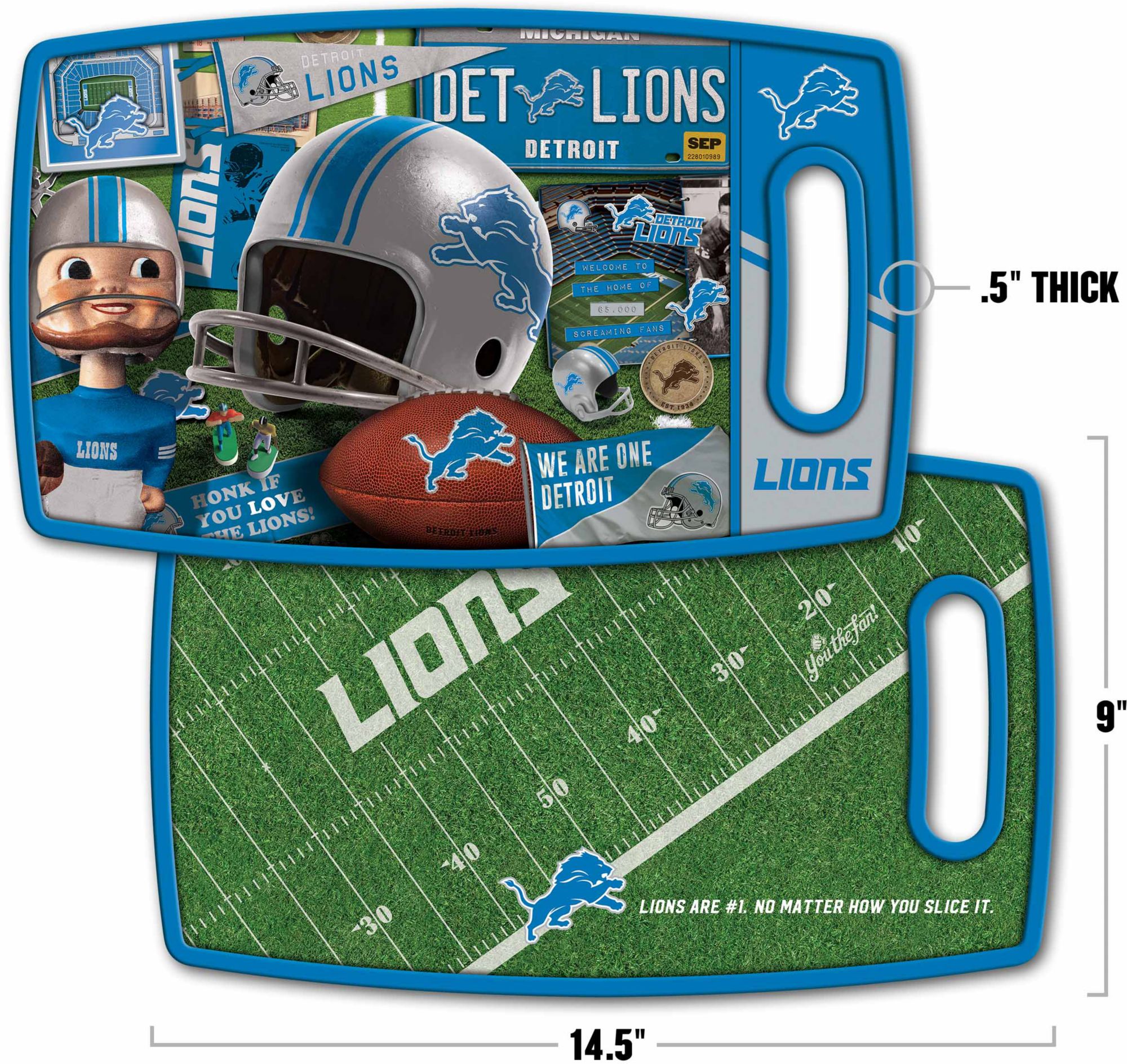 YouTheFan Detroit Lions Retro Cutting Board product image