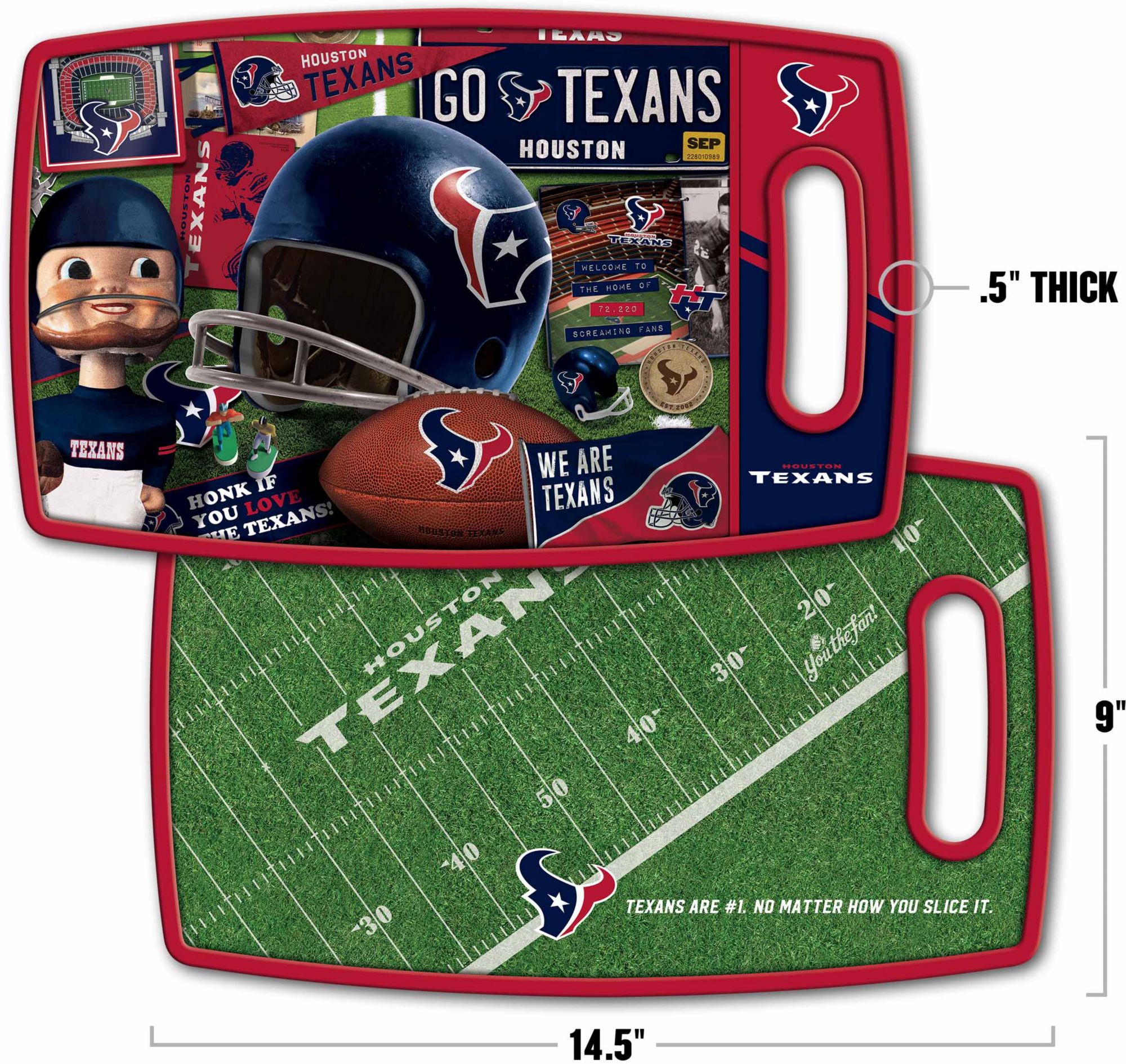 You The Fan Houston Texans Retro Cutting Board