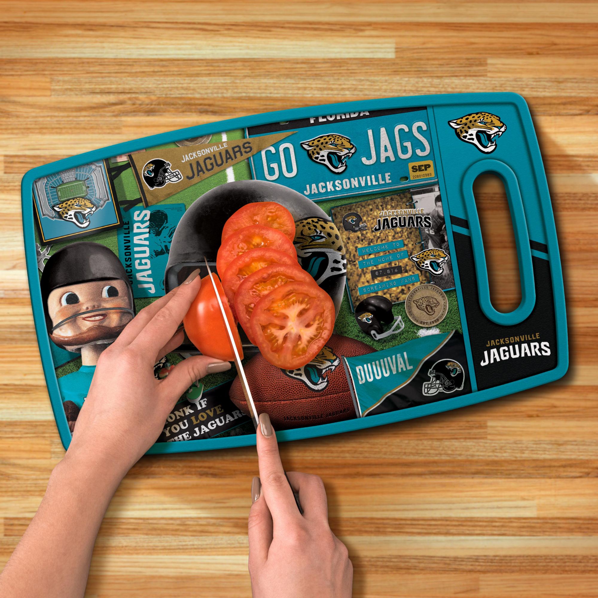 YouTheFan Jacksonville Jaguars Retro Cutting Board product image