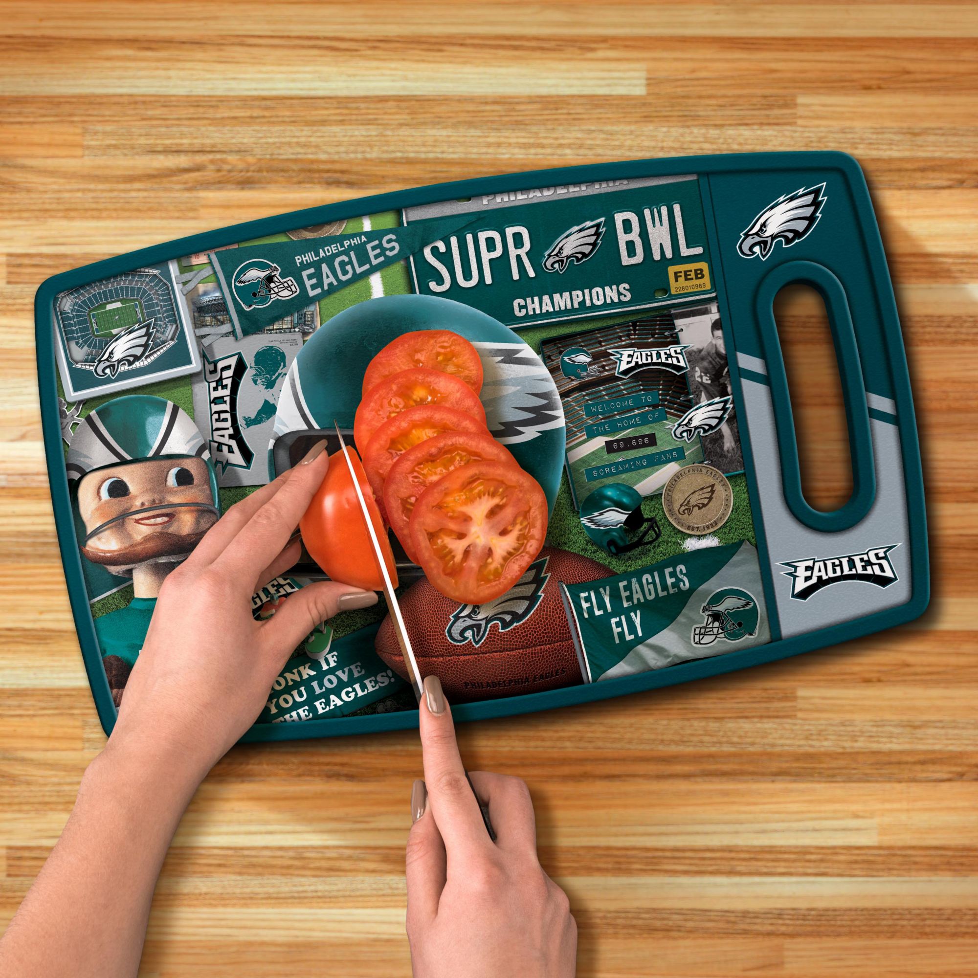 YouTheFan Philadelphia Eagles Retro Cutting Board product image