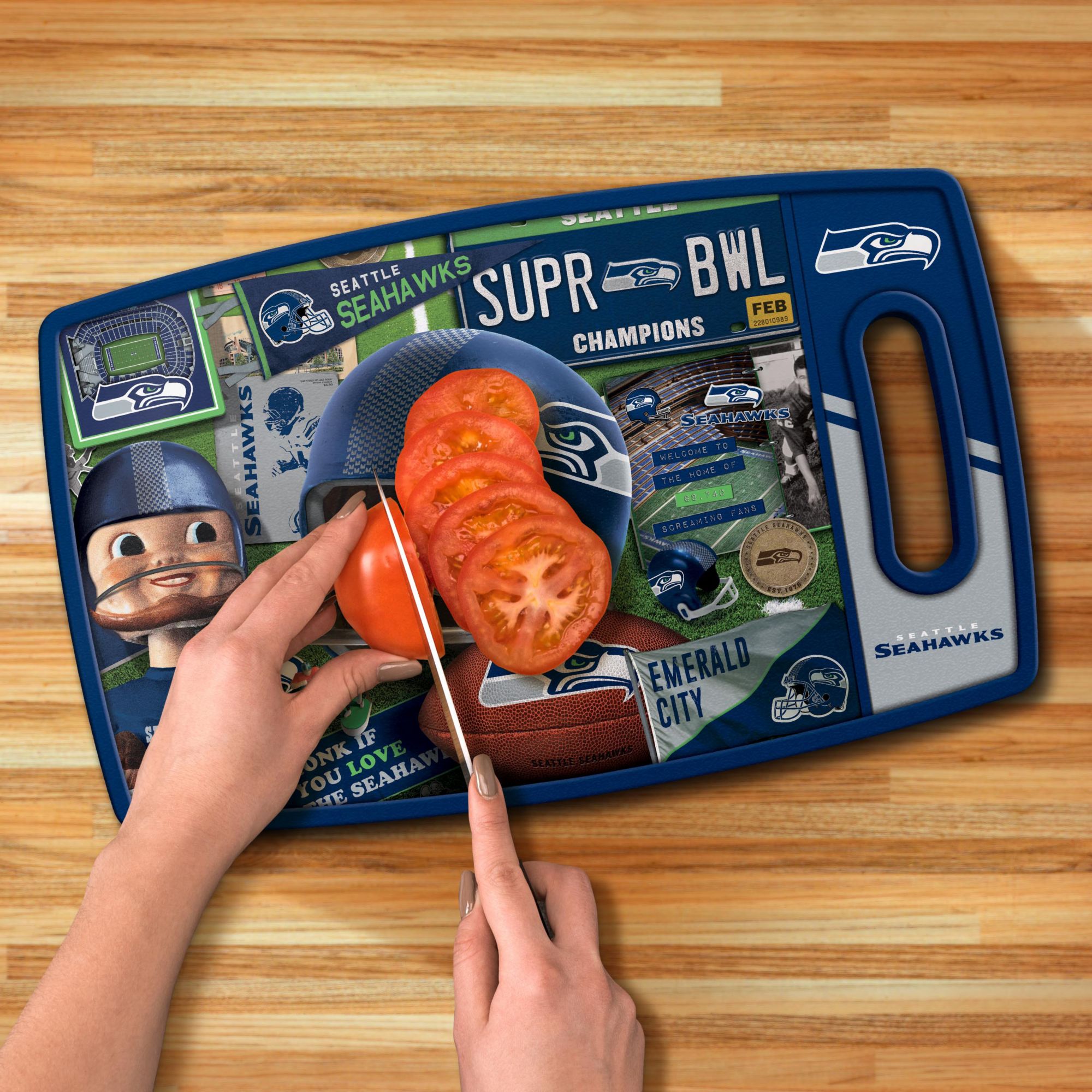 YouTheFan Seattle Seahawks Retro Cutting Board product image