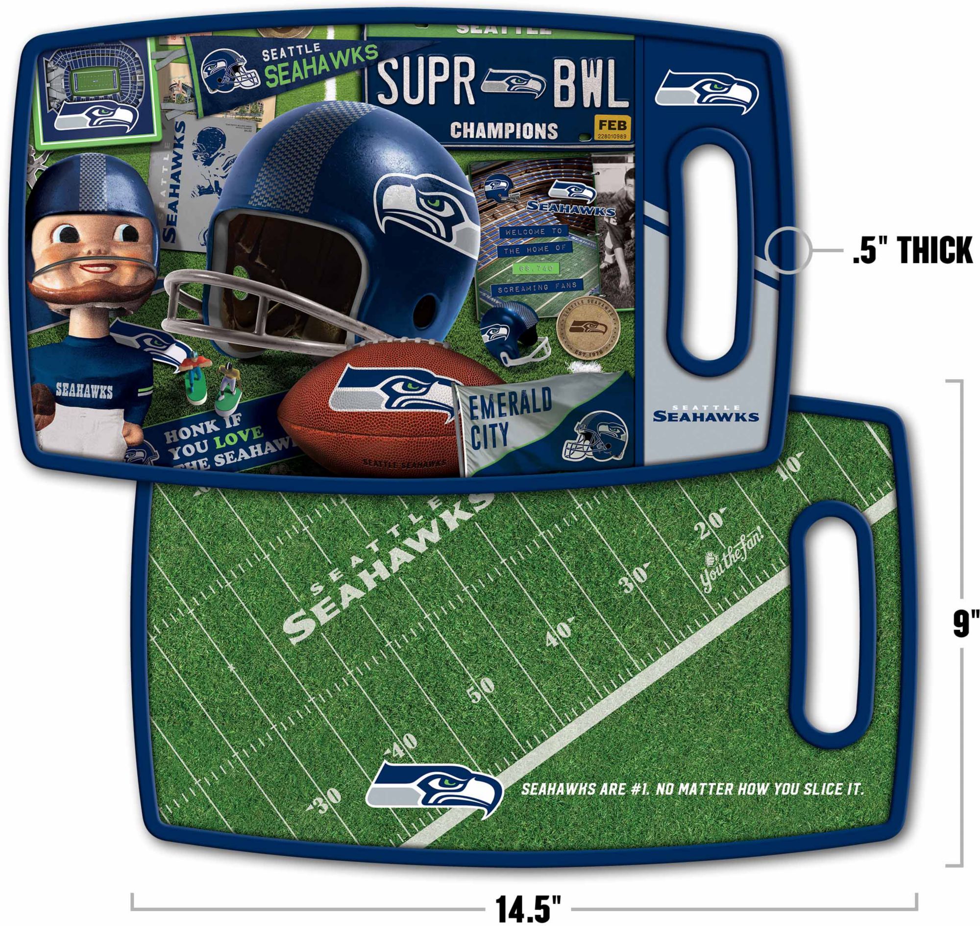 YouTheFan Seattle Seahawks Retro Cutting Board product image