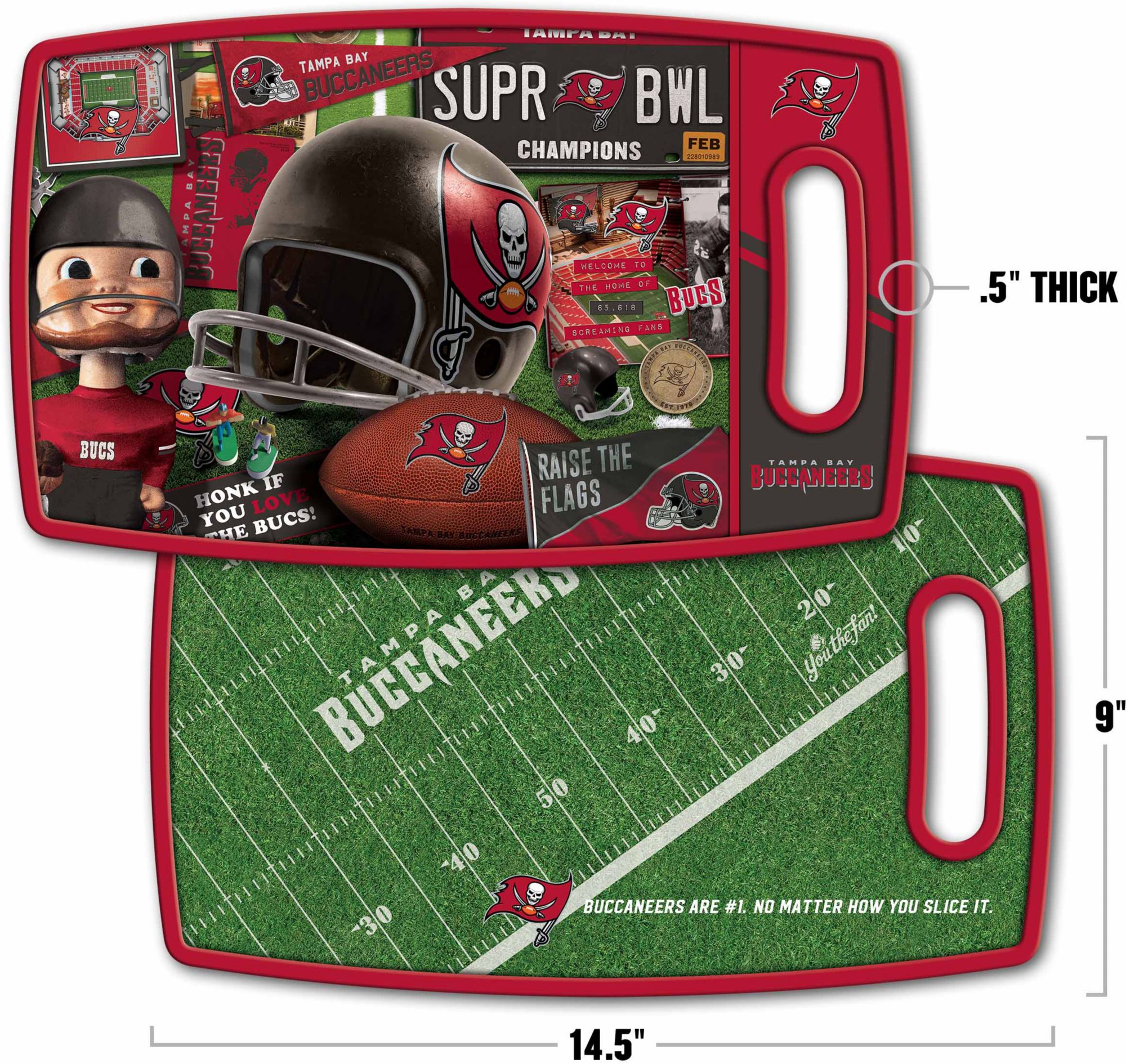 YouTheFan Tampa Bay Buccaneers Retro Cutting Board product image