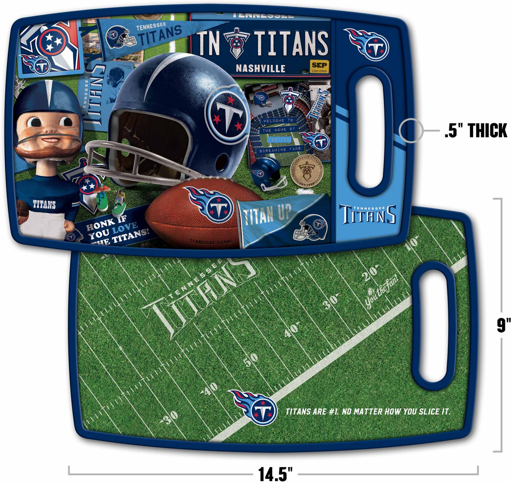 YouTheFan Tennessee Titans Retro Cutting Board product image