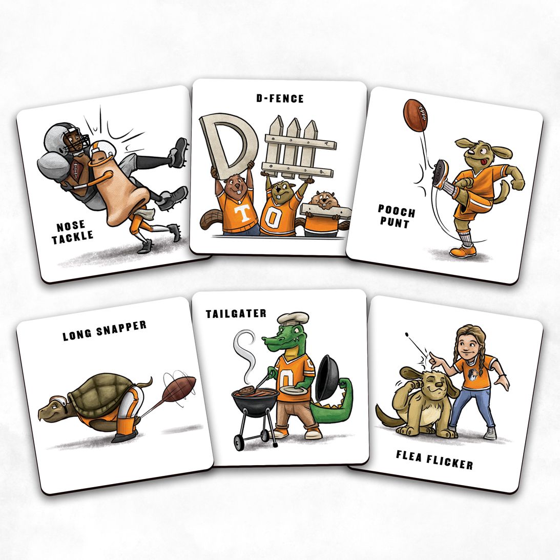 You The Fan Tennessee Volunteers Memory Match Game