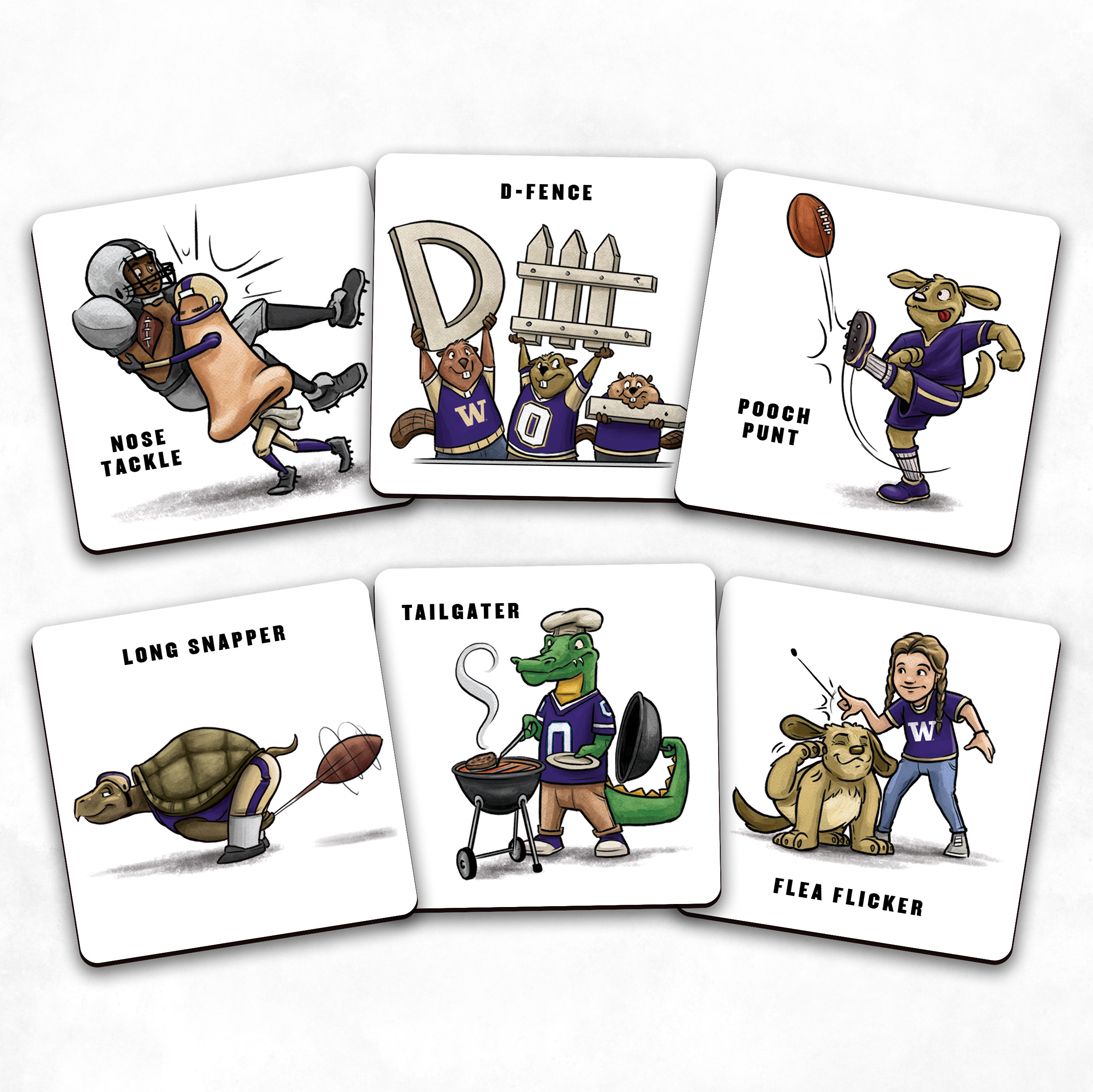 You The Fan Washington Huskies Memory Match Game product image