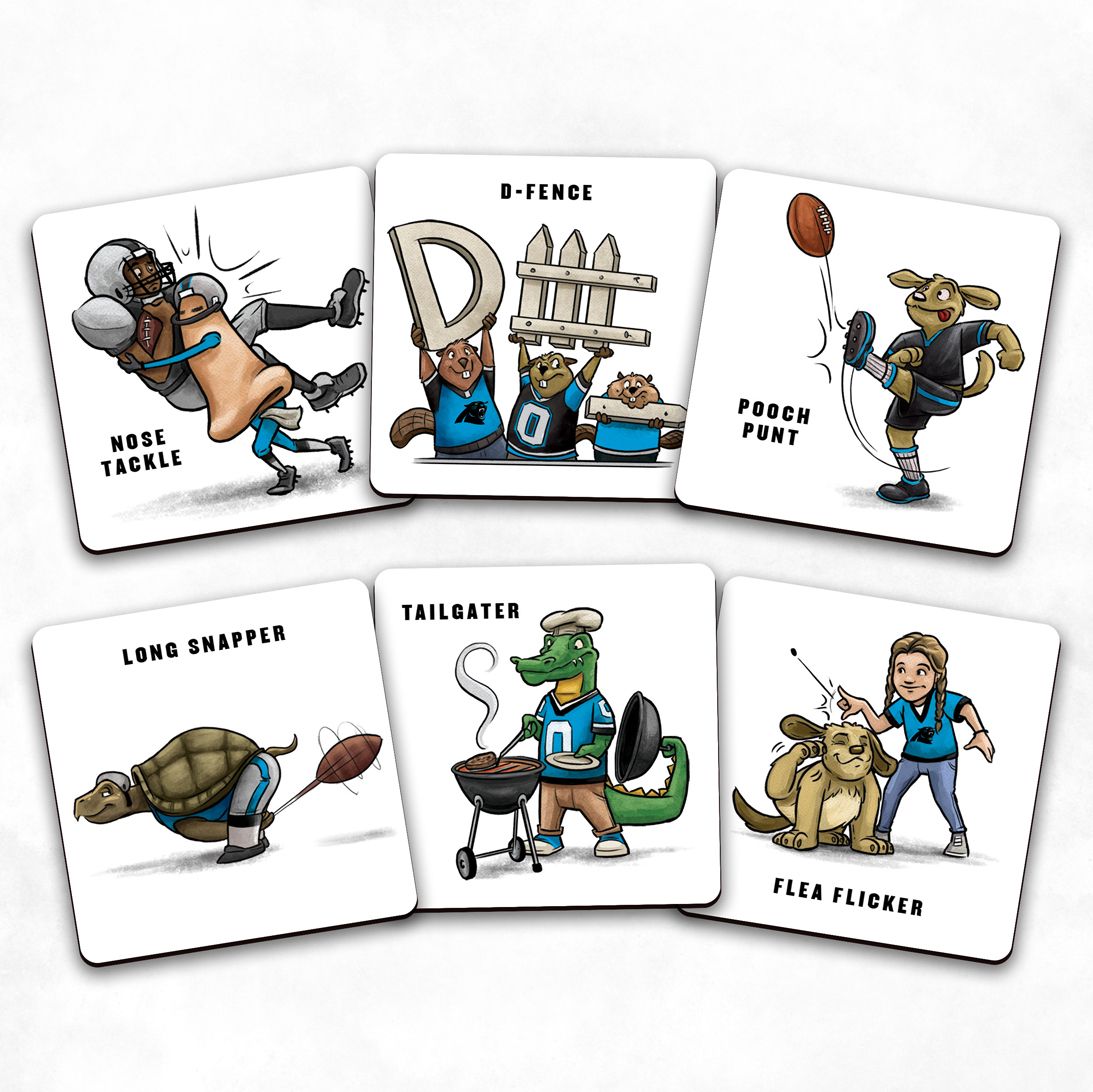 You The Fan Carolina Panthers Memory Match Game product image