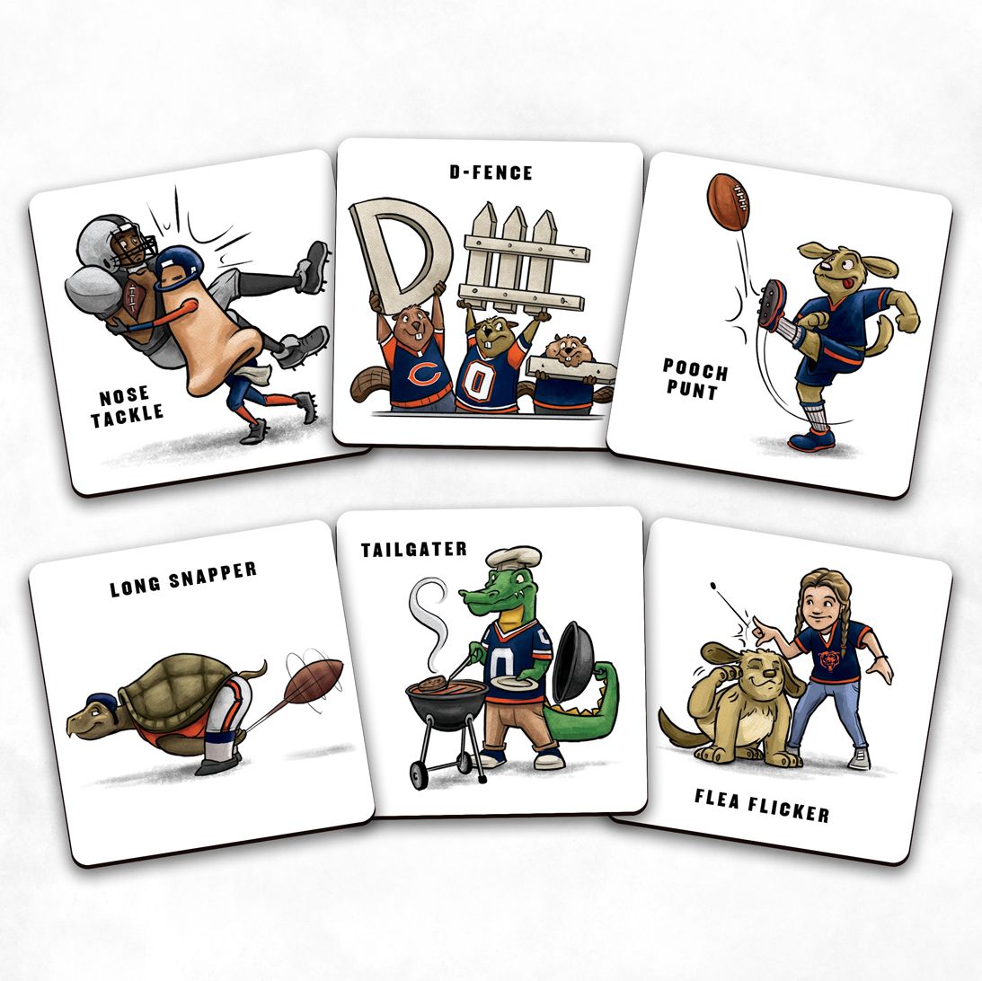 You The Fan Chicago Bears Memory Match Game