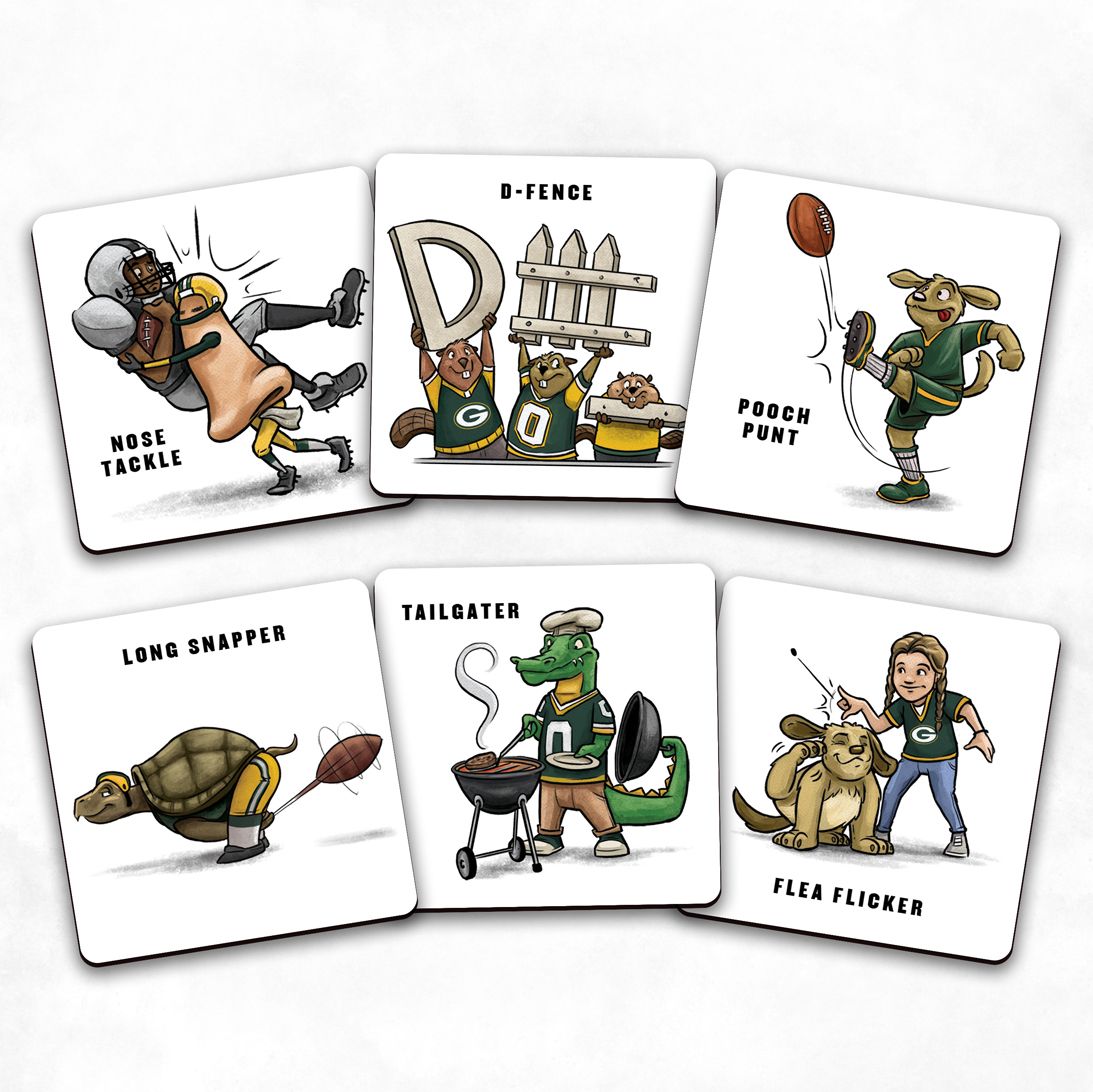 You The Fan Green Bay Packers Memory Match Game