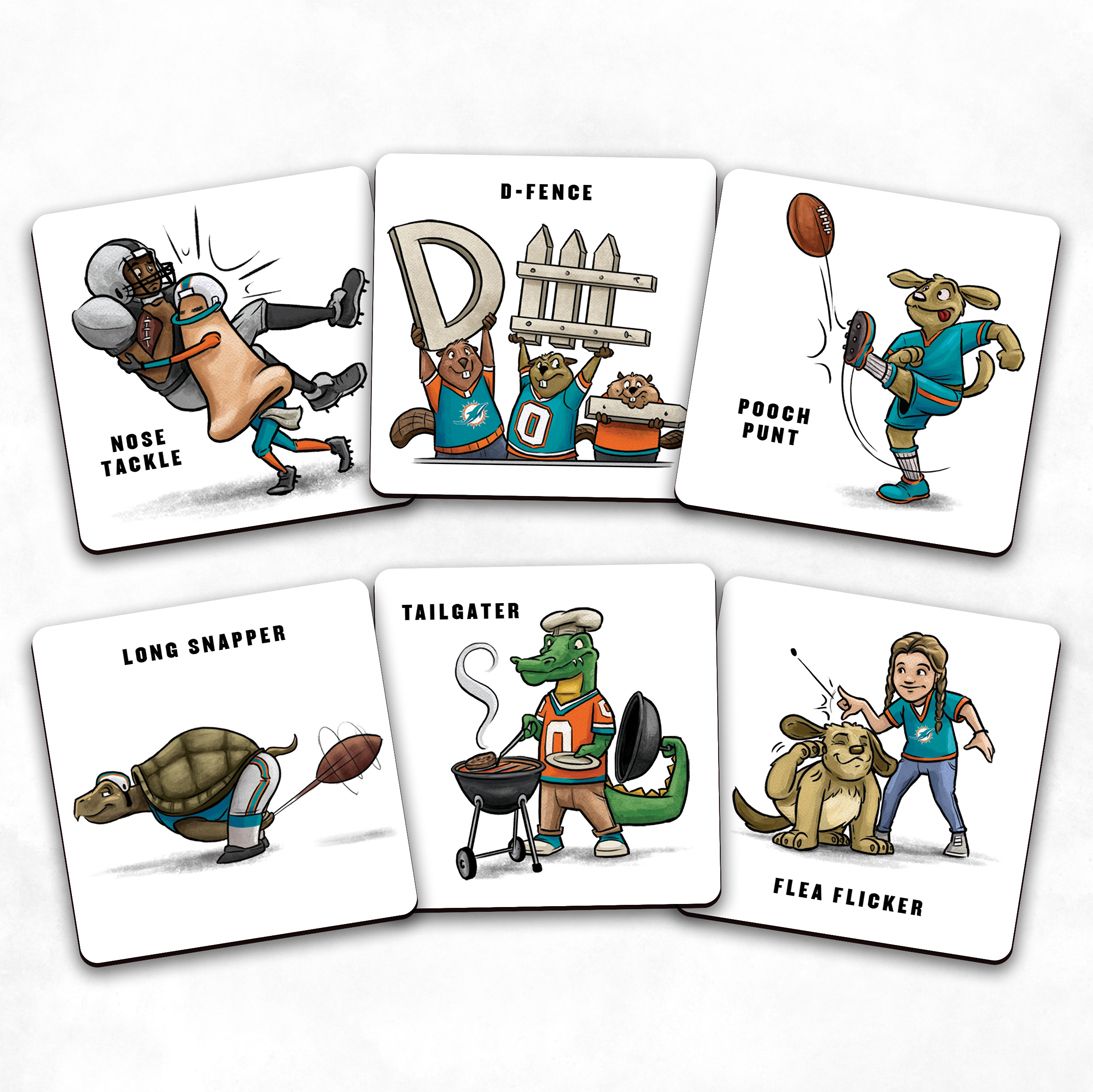 You The Fan Miami Dolphins Memory Match Game product image