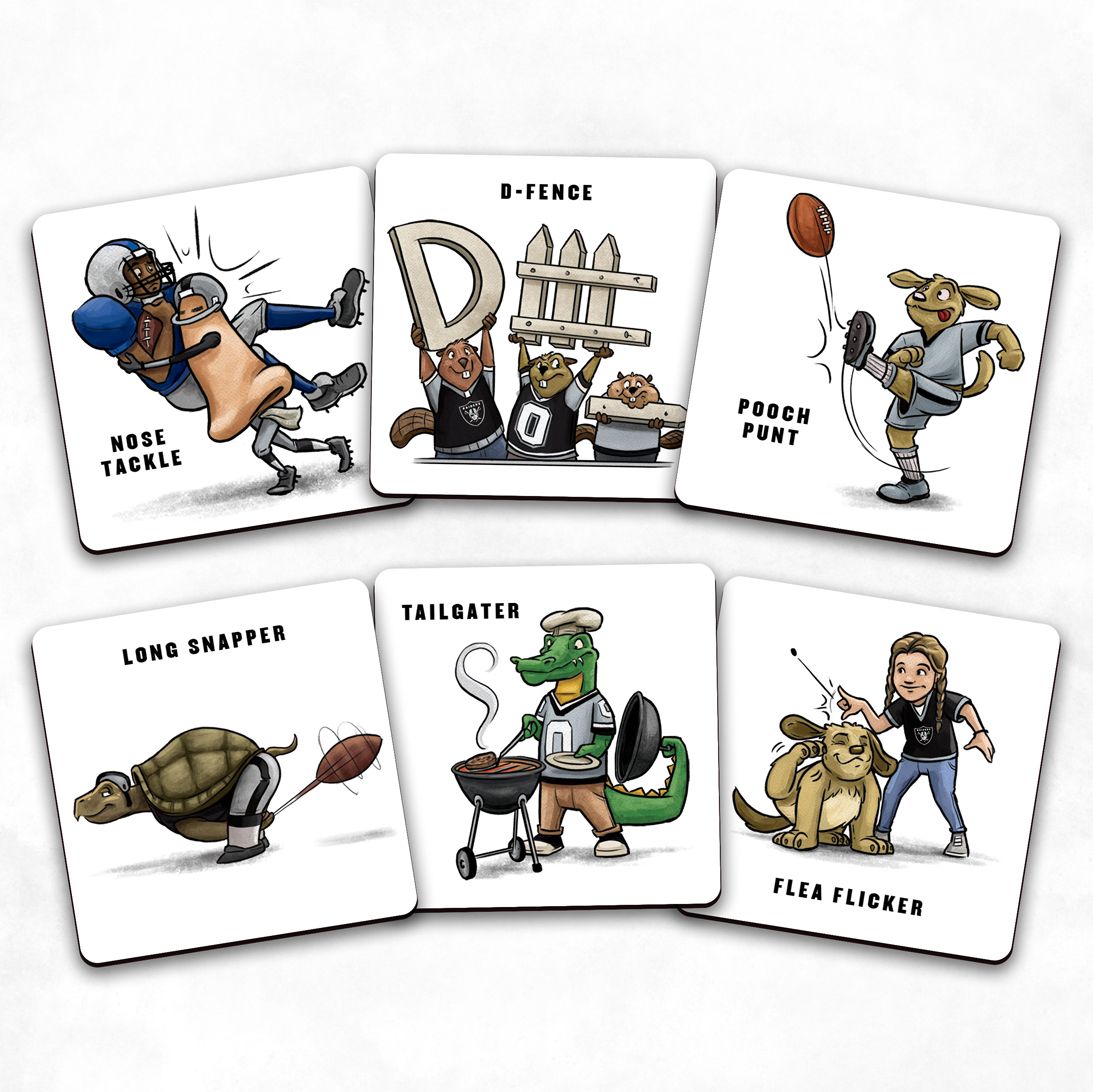 You The Fan Las Vegas Raiders Memory Match Game