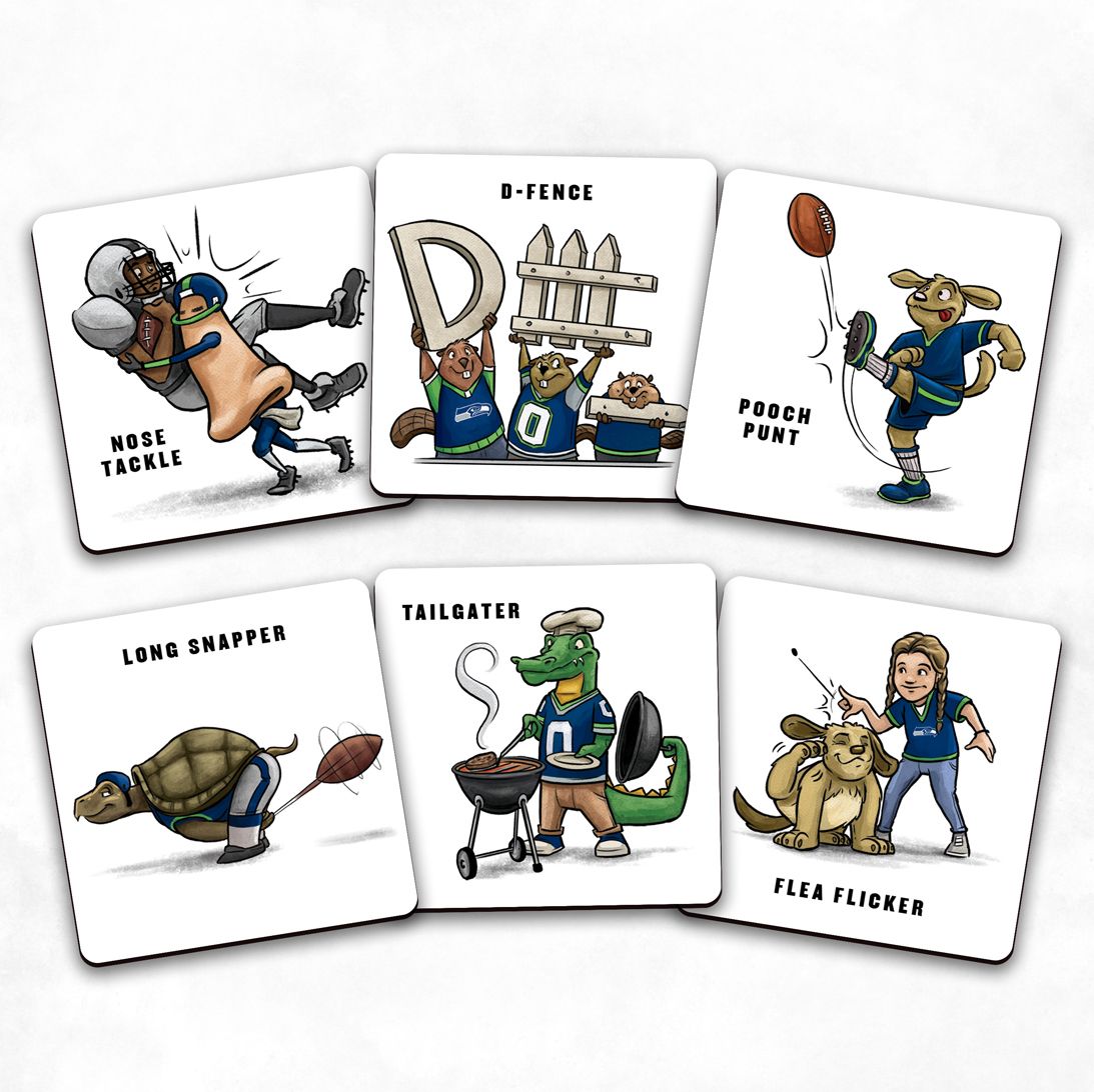 You The Fan Seattle Seahawks Memory Match Game product image