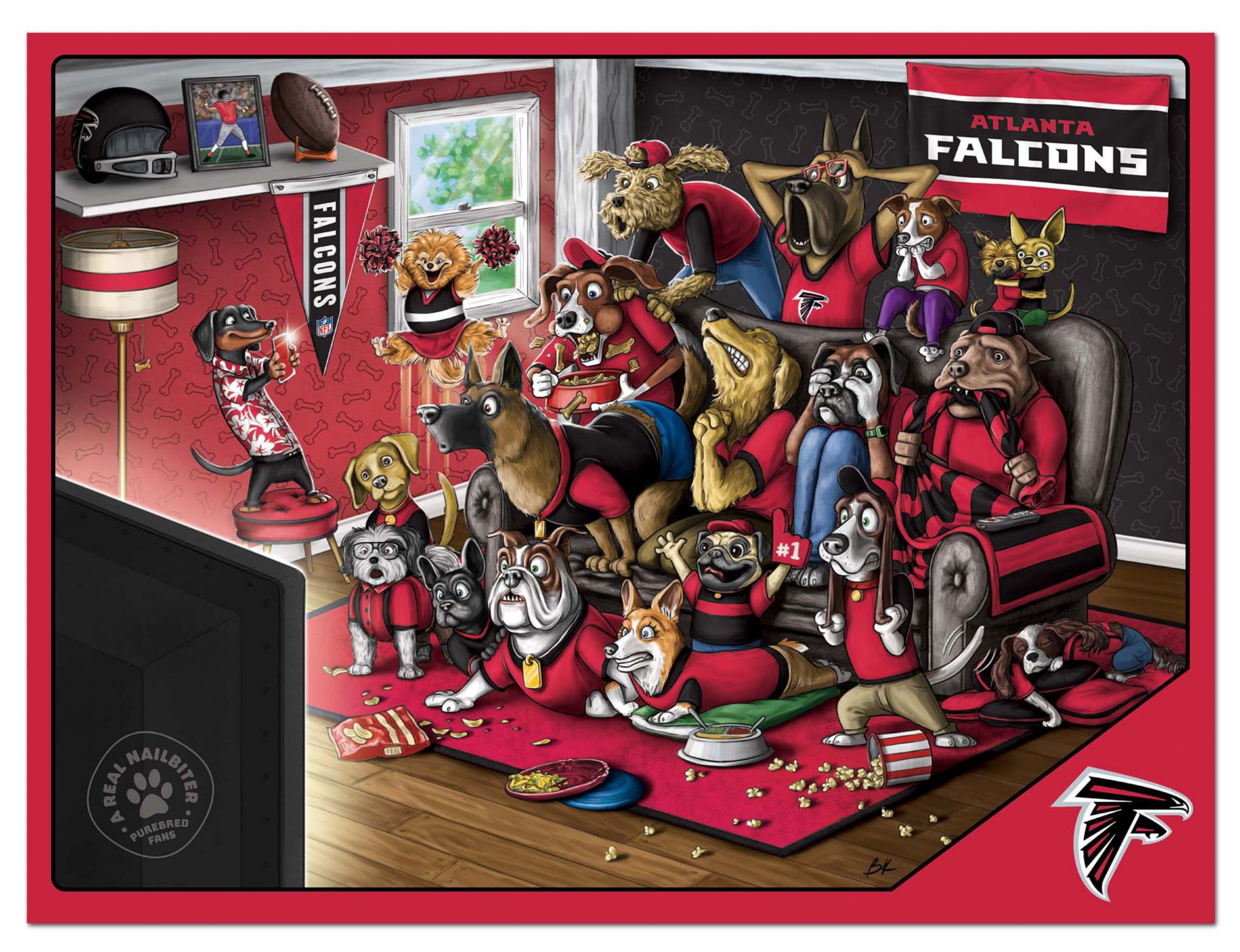 You The Fan Atlanta Falcons 500-Piece Nailbiter Puzzle product image