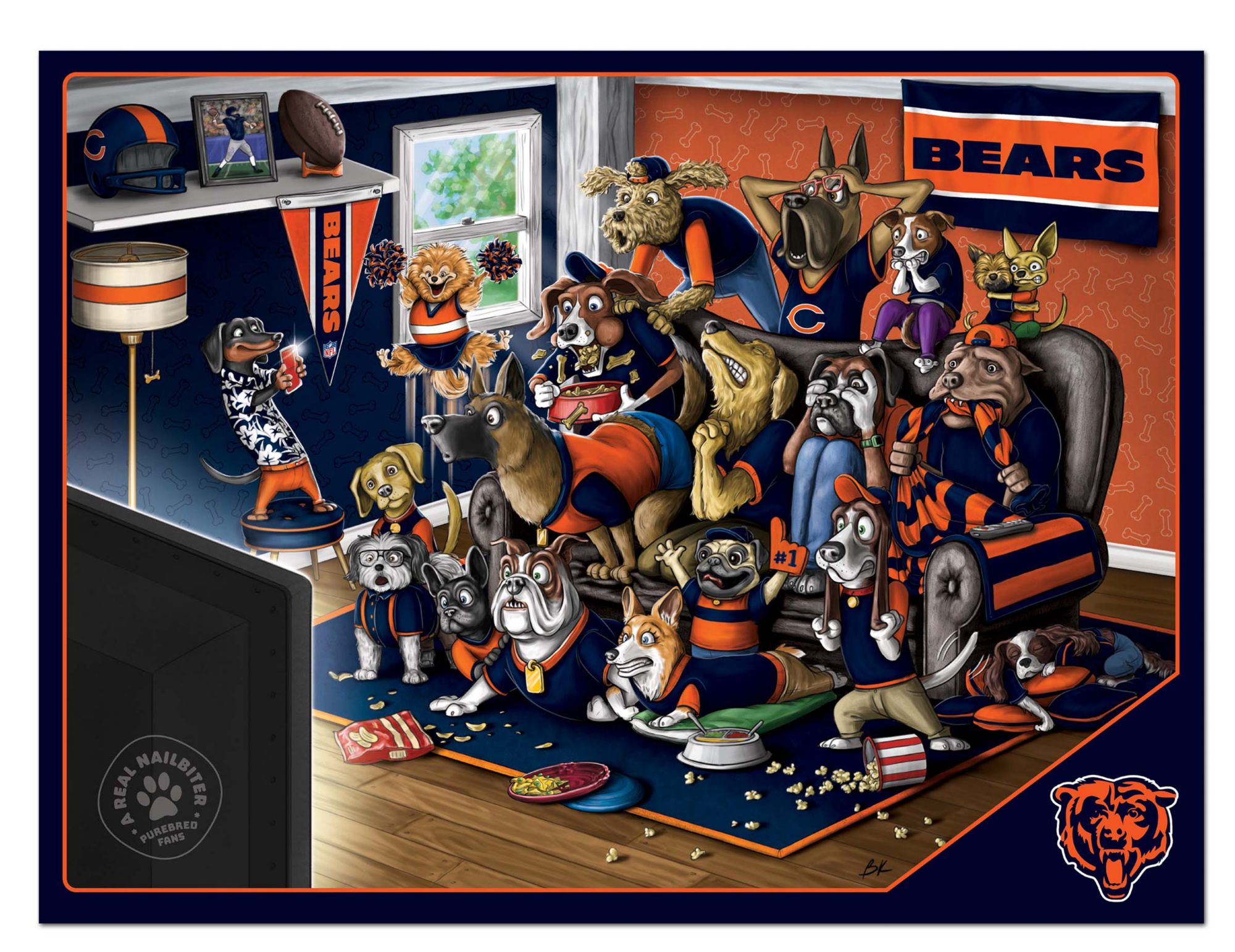 You The Fan Chicago Bears 500-Piece Nailbiter Puzzle product image
