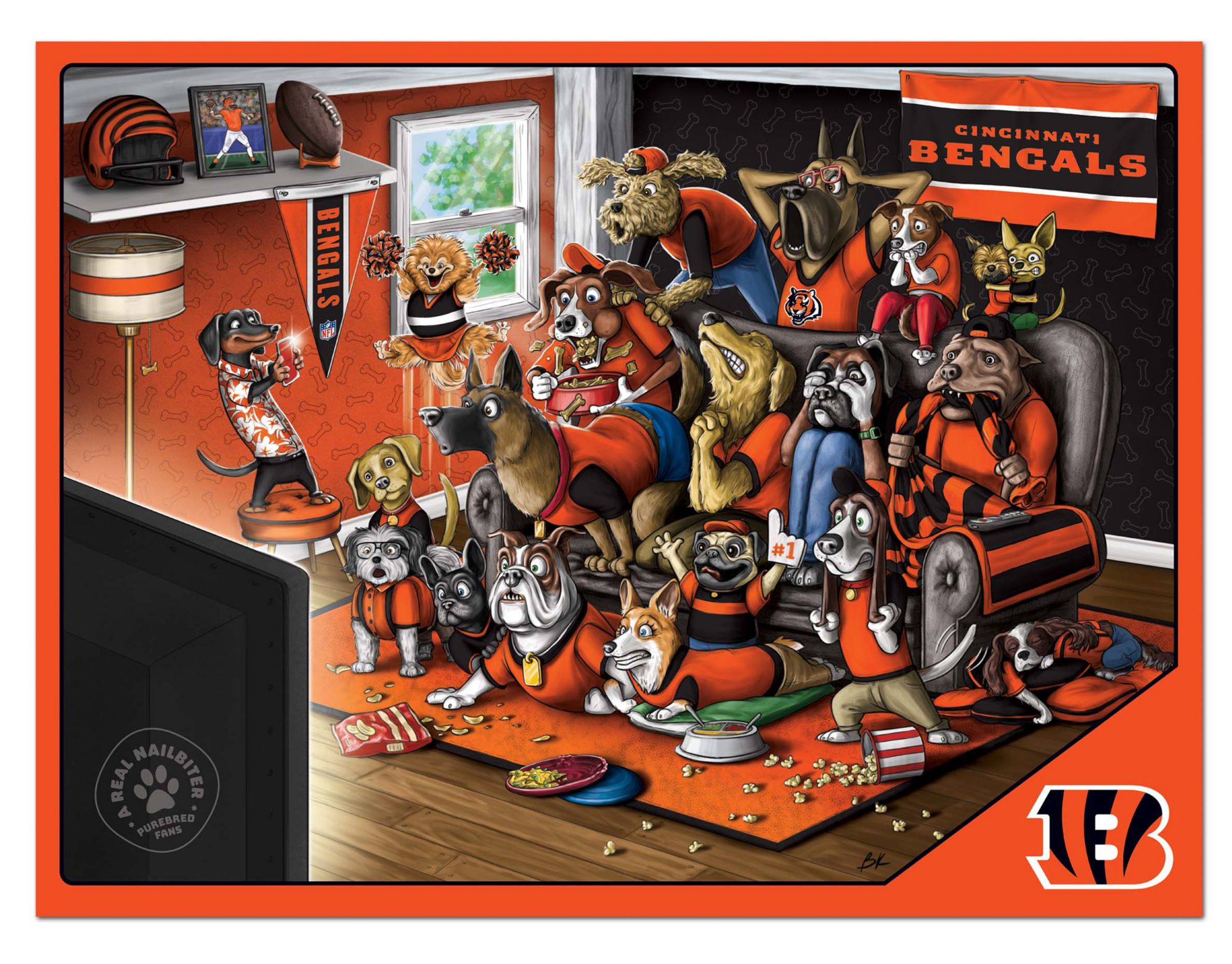 You The Fan Cincinnati Bengals 500-Piece Nailbiter Puzzle product image