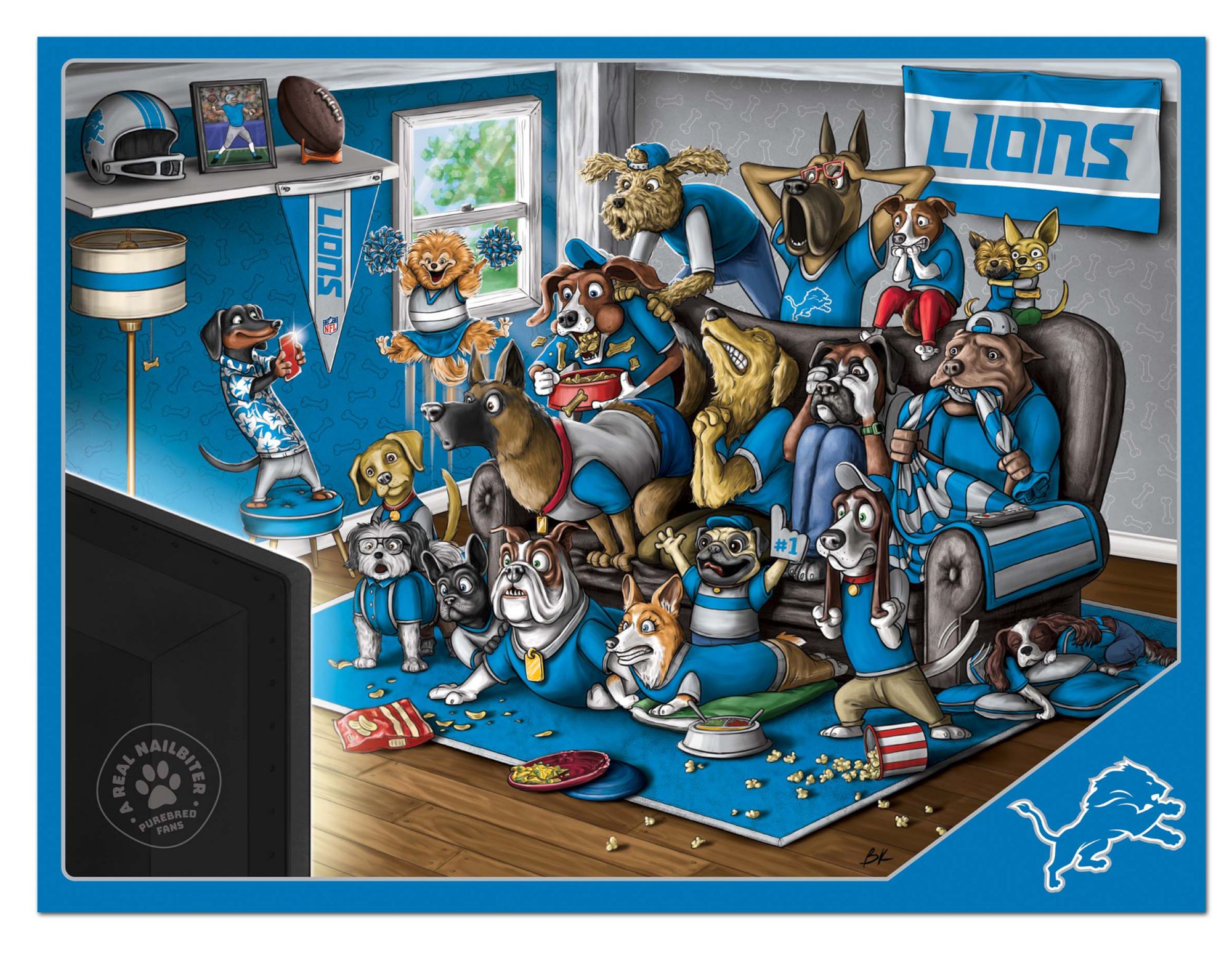 You The Fan Detroit Lions 500-Piece Nailbiter Puzzle product image