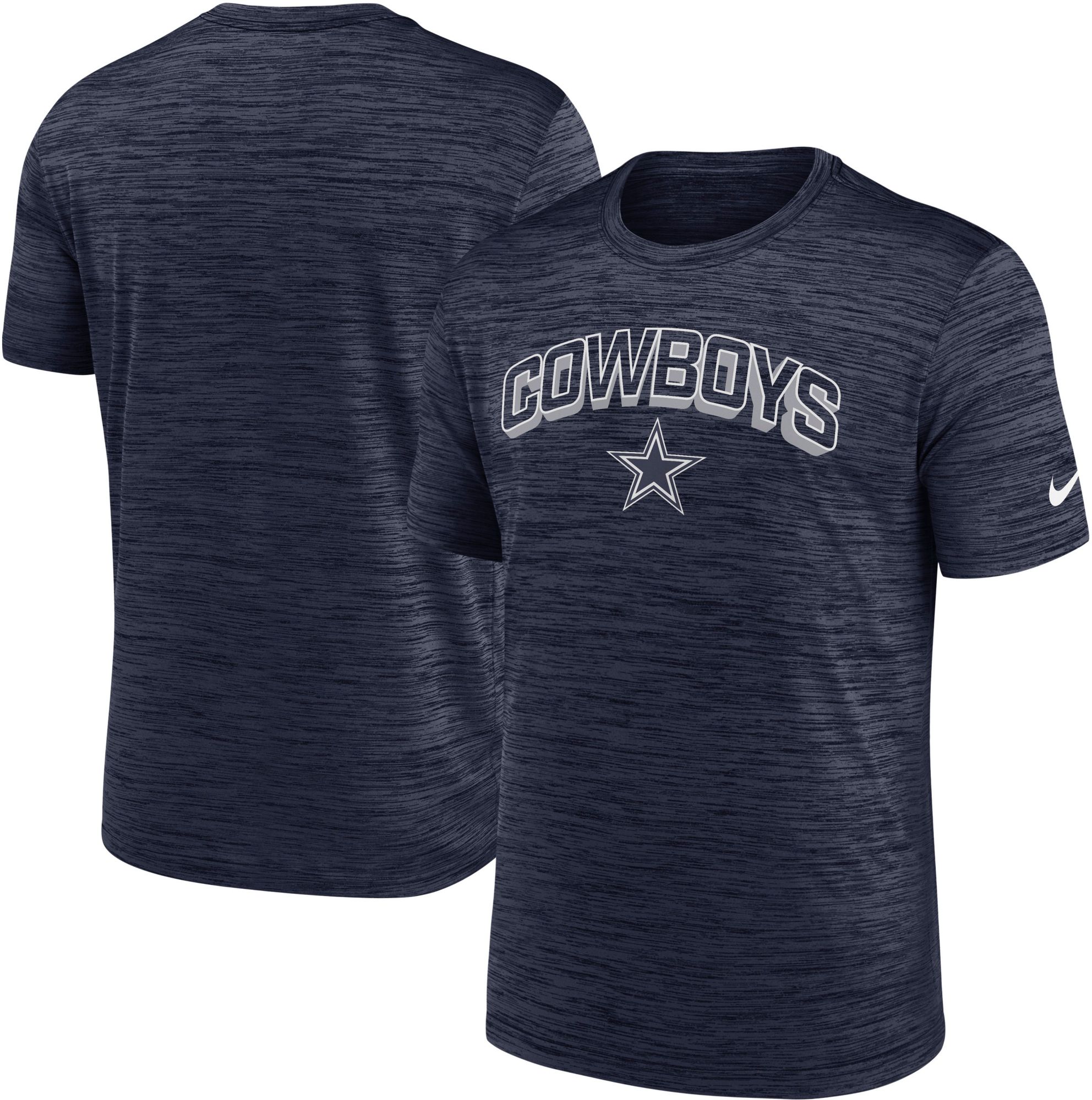 Nike Men's Dallas Cowboys Navy Arch Velocity T-Shirt product image