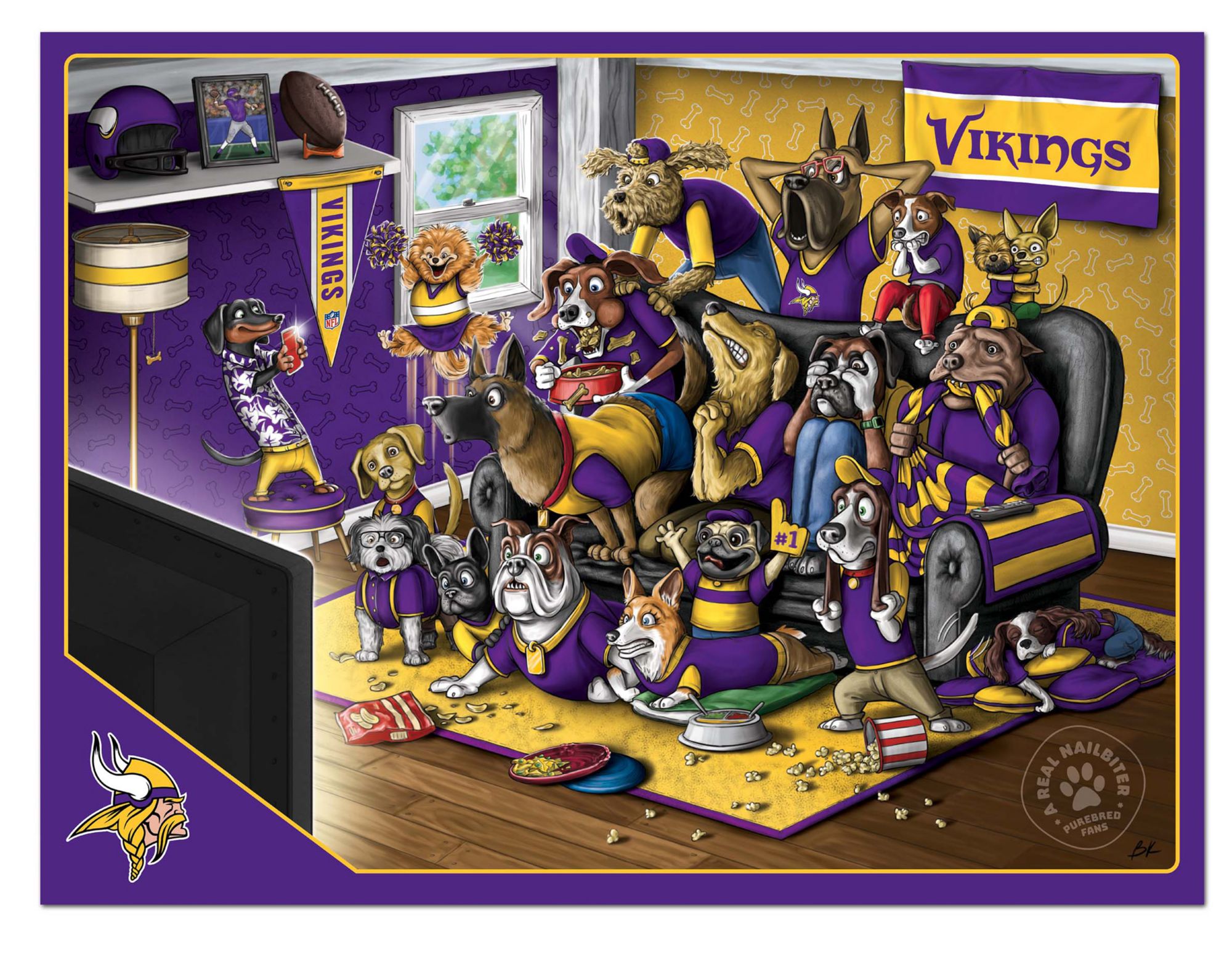 You The Fan Minnesota Vikings 500-Piece Nailbiter Puzzle product image