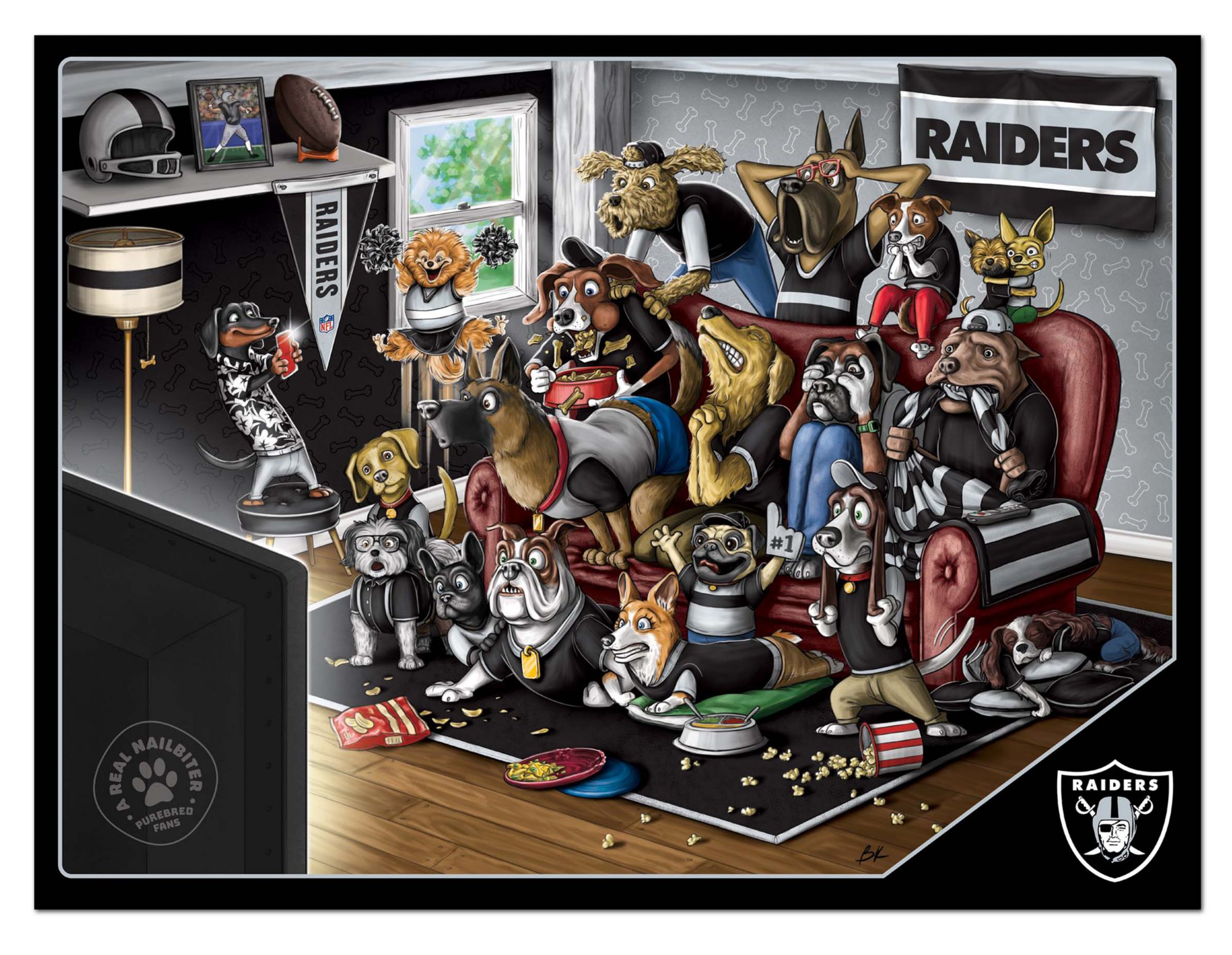 You The Fan Las Vegas Raiders 500-Piece Nailbiter Puzzle product image