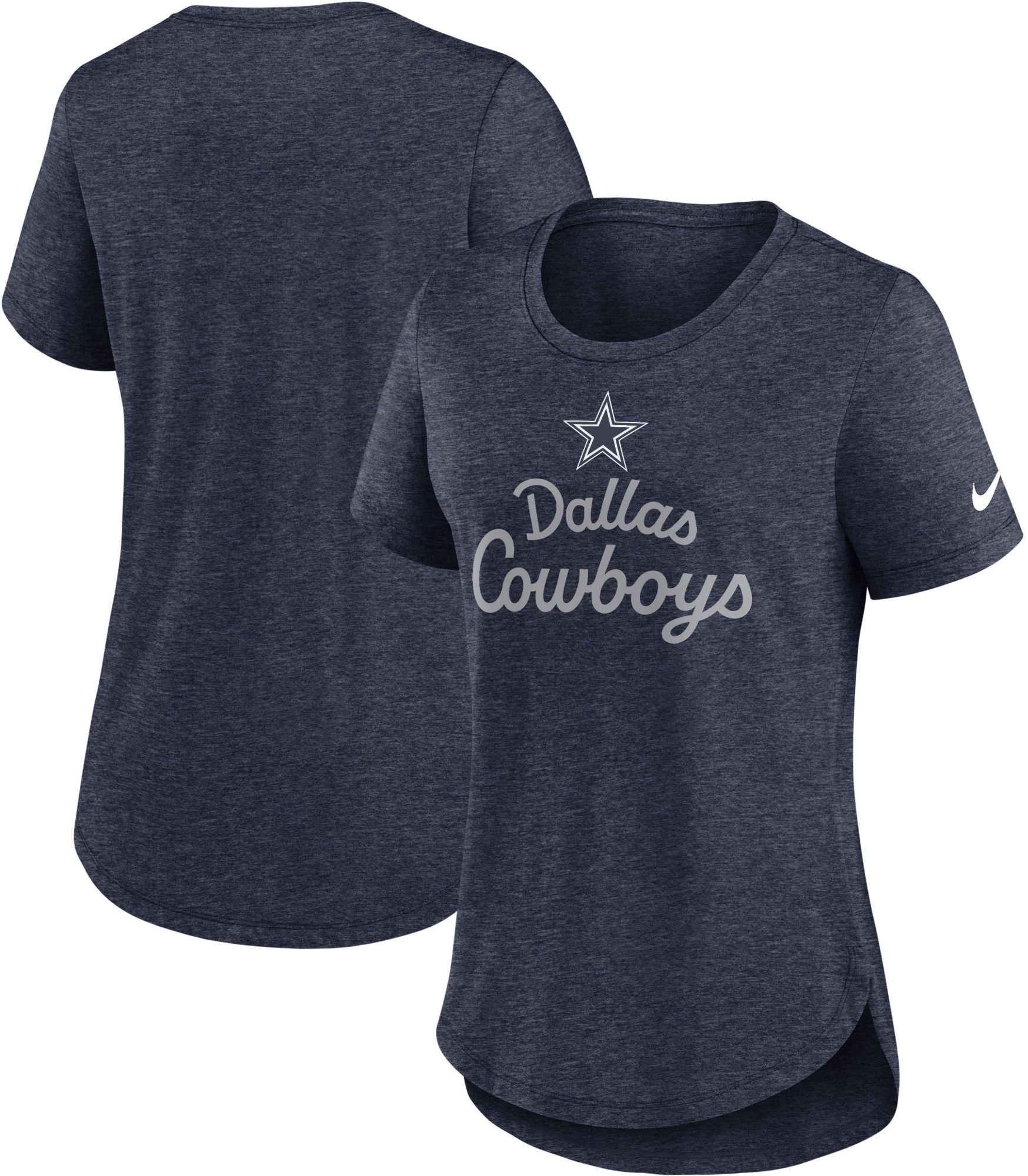 Nike Women's Dallas Cowboys Navy Triblend T-Shirt product image