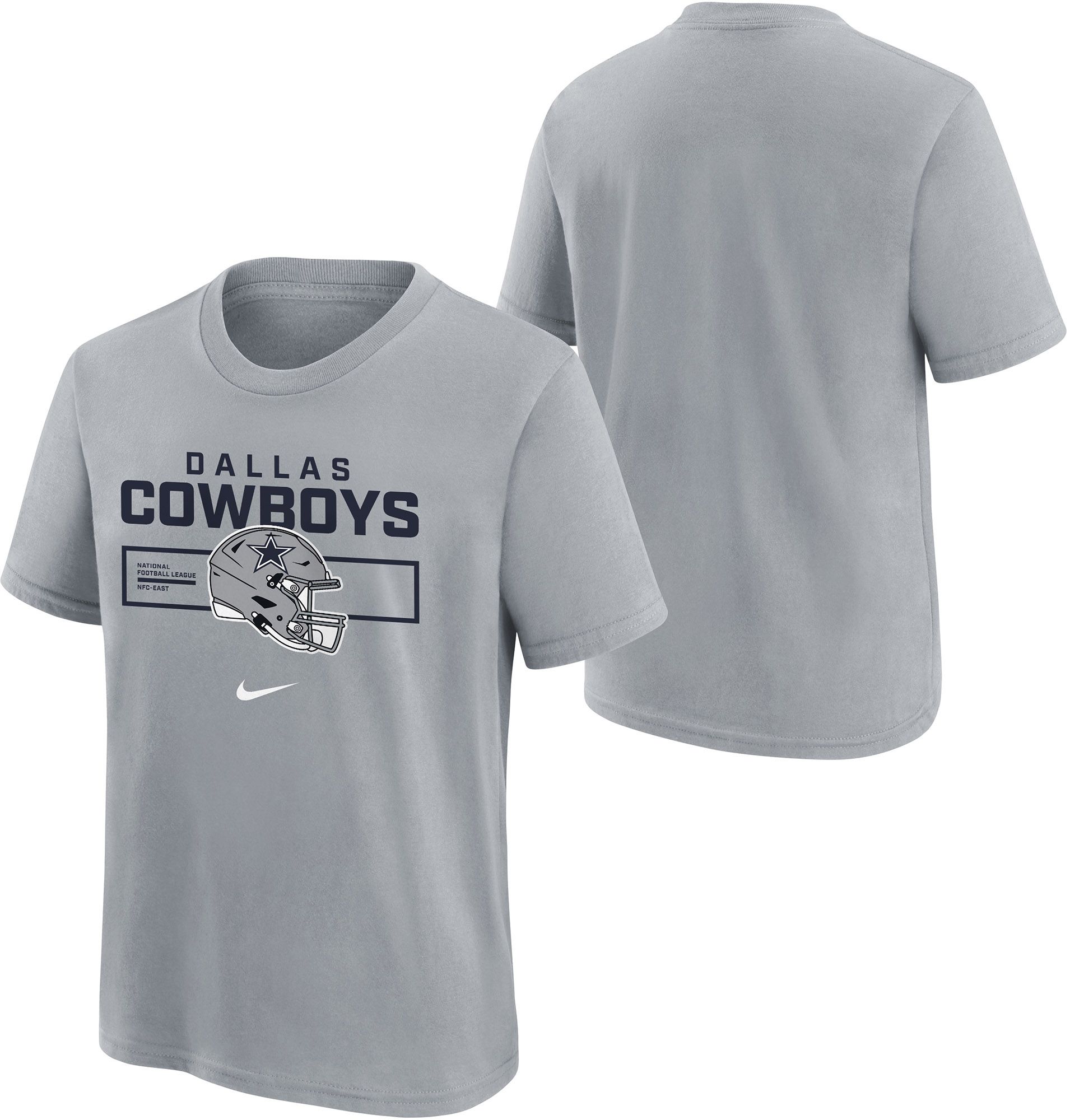 Nike Youth Dallas Cowboys Grey Helmet Essential T-Shirt product image