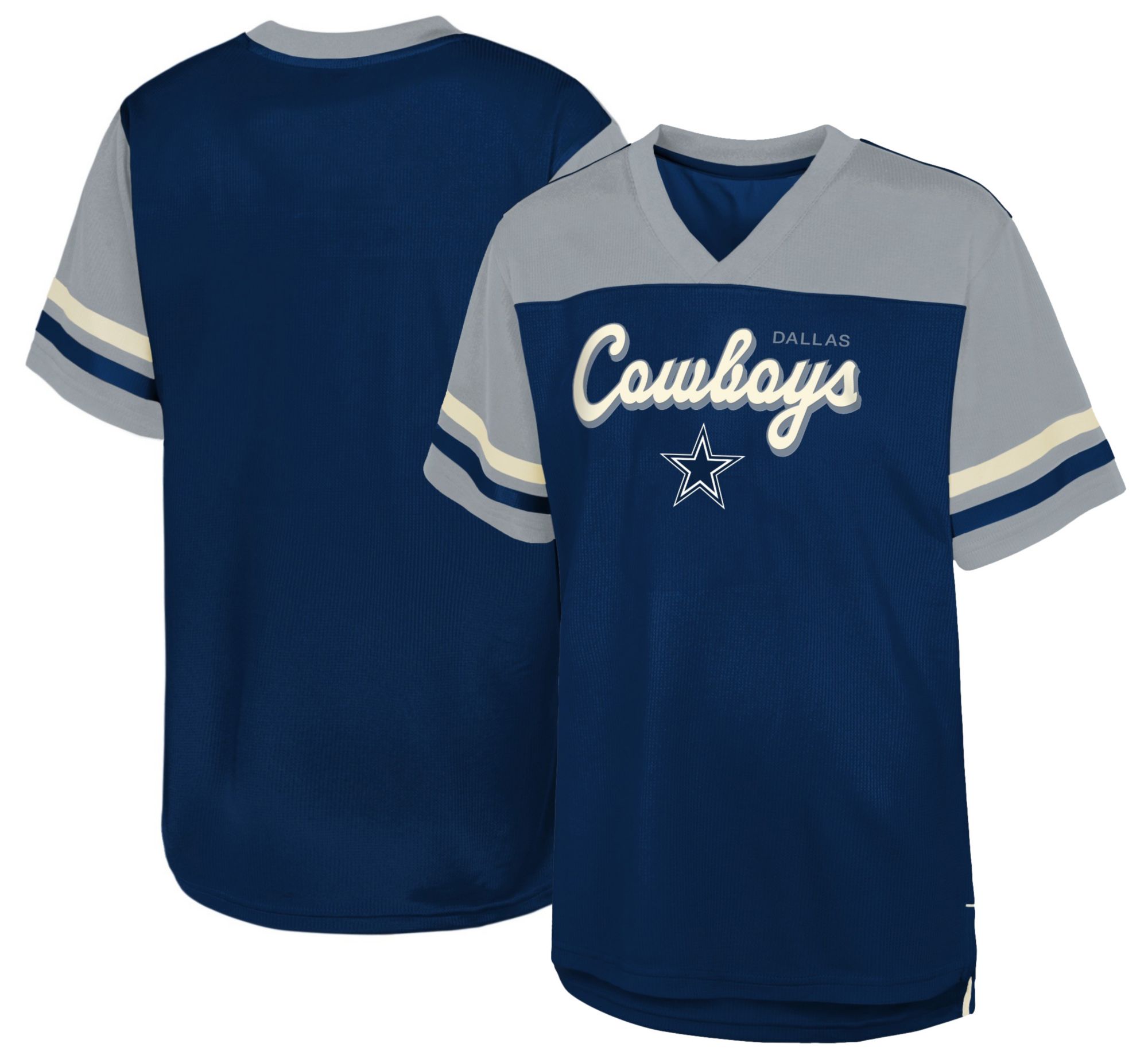 NFL Team Apparel Youth Dallas Cowboys Navy Jrs. Truest Fan Short Sleeve T-Shirt product image