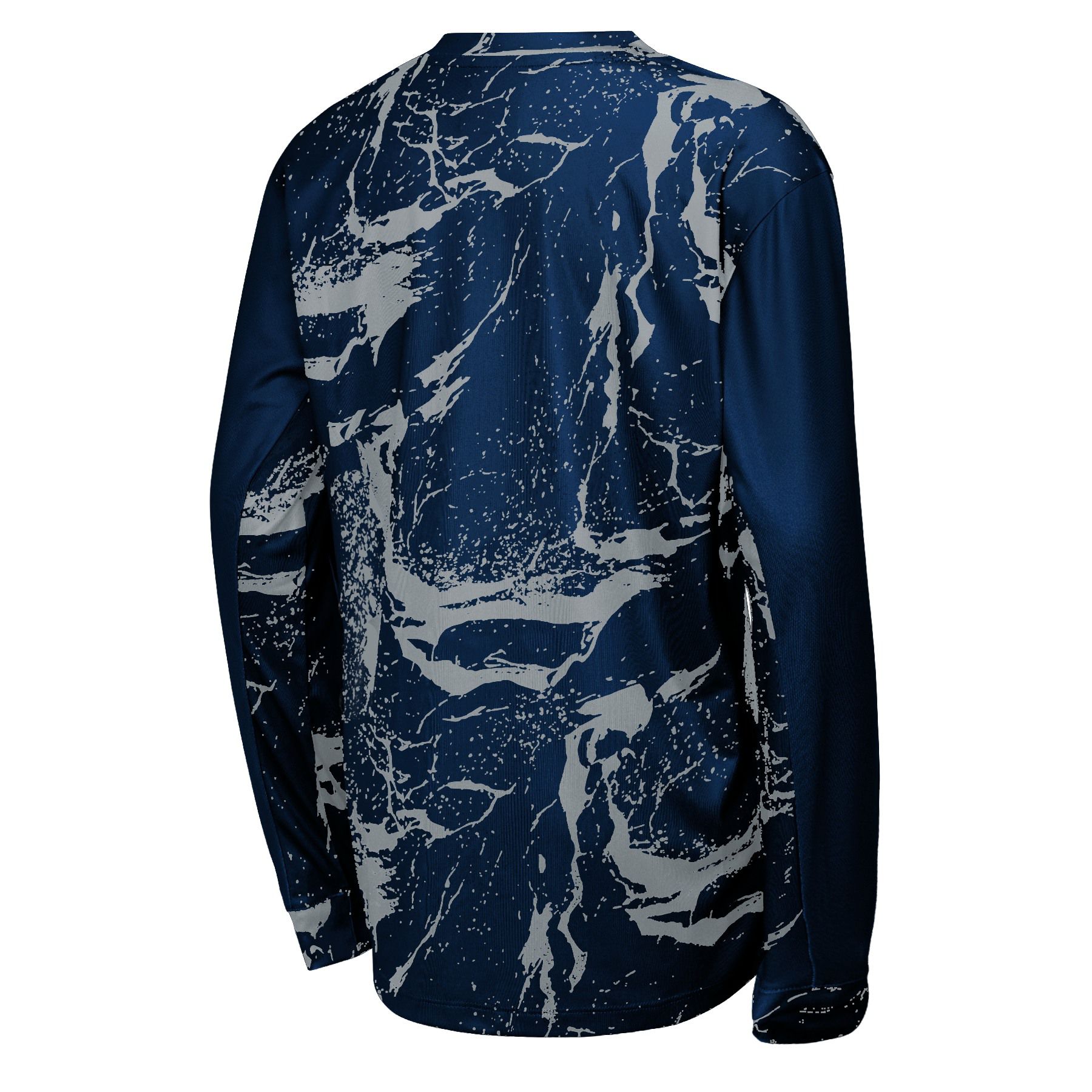 NFL Team Apparel Youth Dallas Cowboys Navy In the Zone Retro Long Sleeve T-Shirt product image