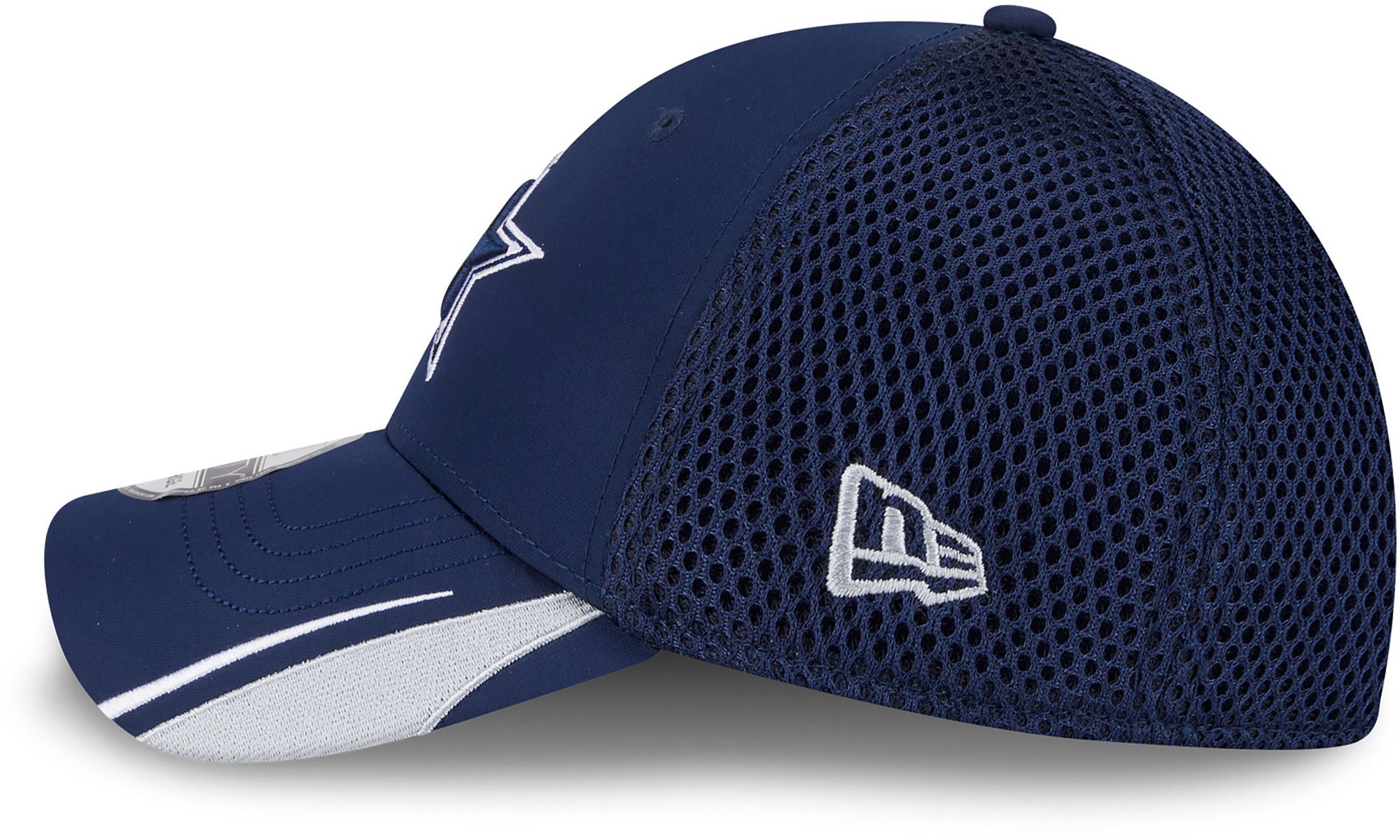 New Era Adult Dallas Cowboys Navy Linear 39Thirty Stretch Fit Hat product image