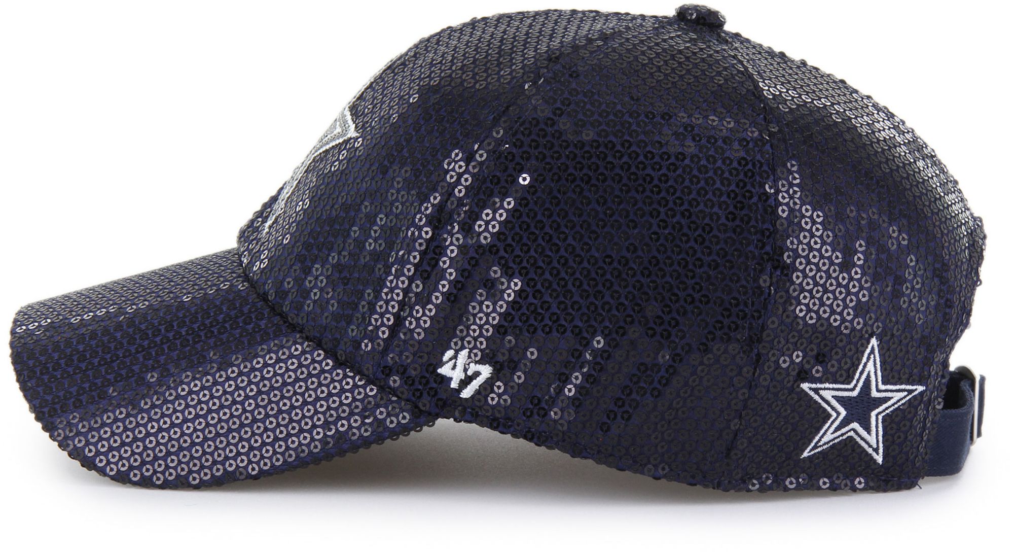 '47 Women's Dallas Cowboys Navy Dazzle Logo Clean Up Adjustable Hat product image