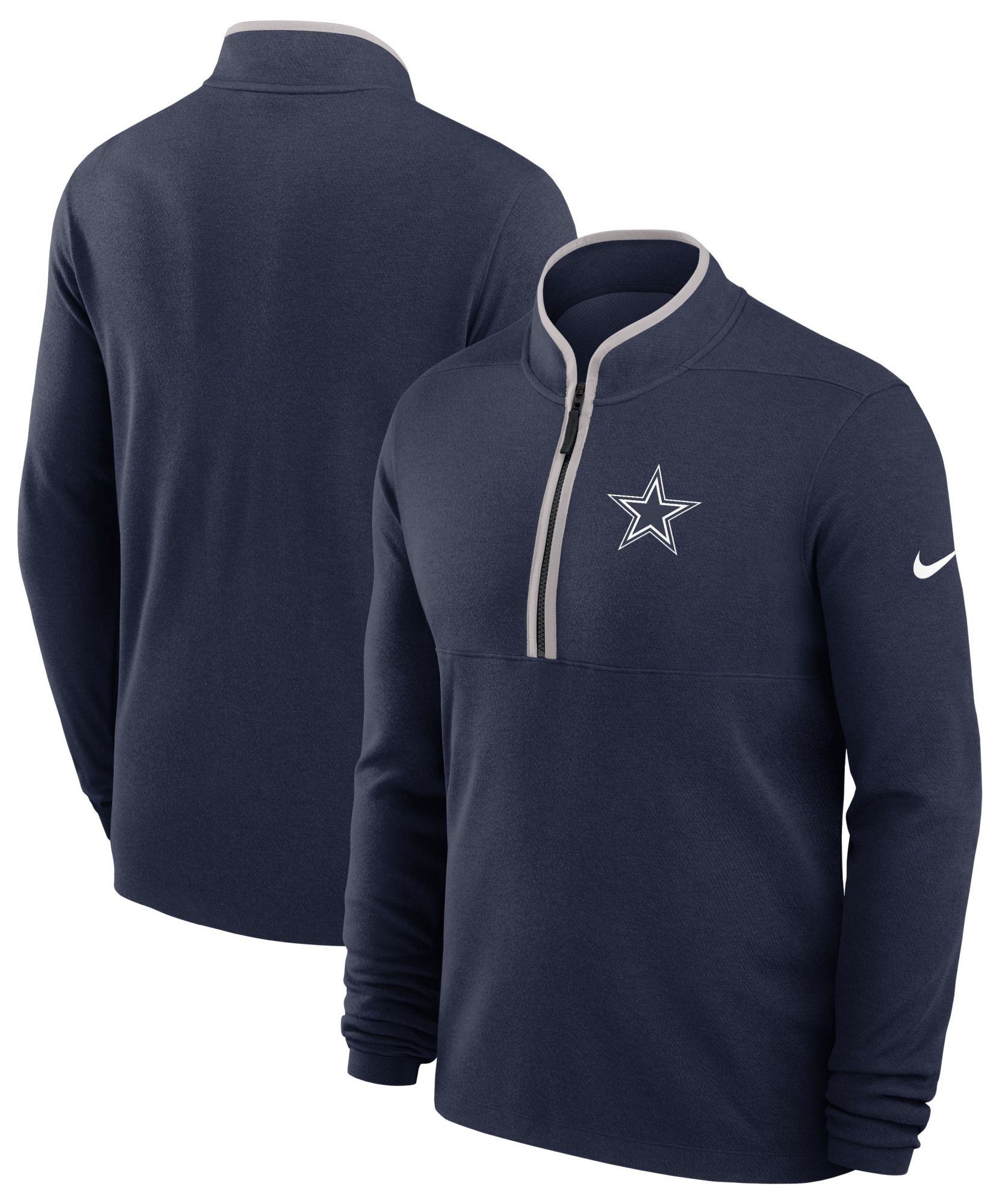 Nike Men's Dallas Cowboys Navy Victory Half-Zip Jacket product image