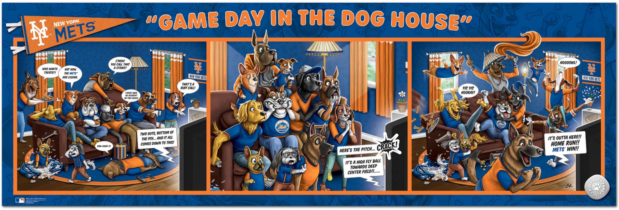 You The Fan New York Mets Gameday In The Dog House Puzzle