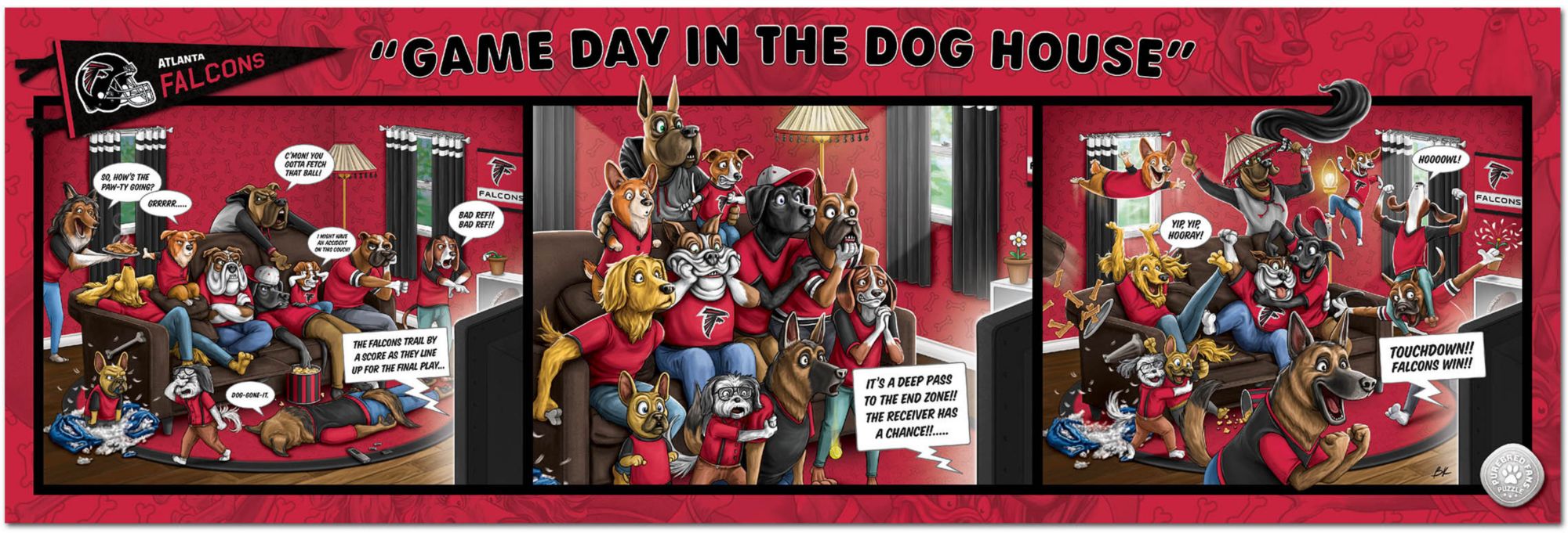 You The Fan Atlanta Falcons Gameday In The Dog House Puzzle