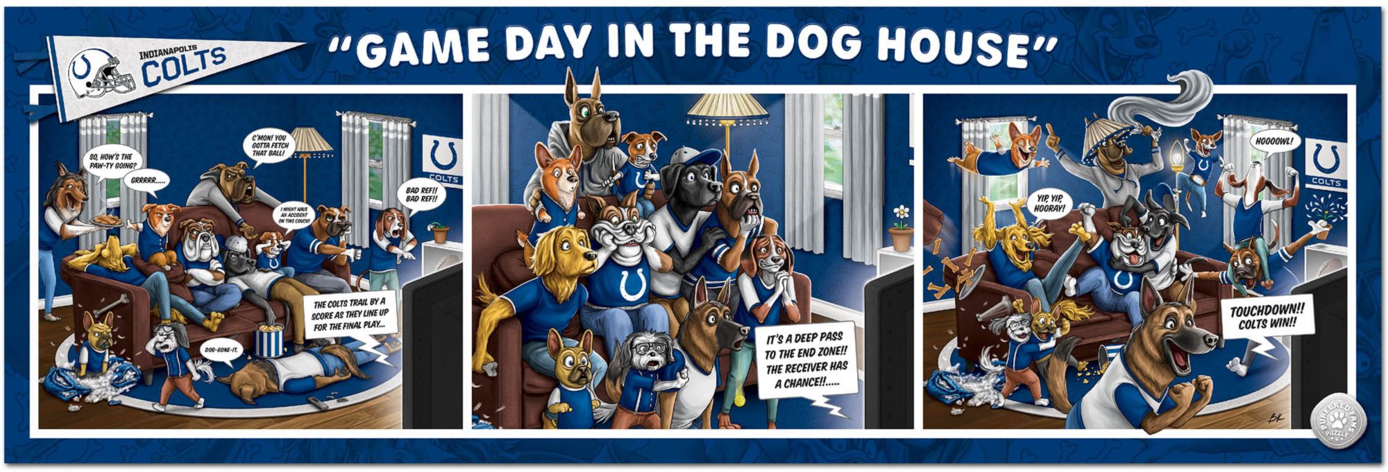 You The Fan Indianapolis Colts Gameday In The Dog House Puzzle