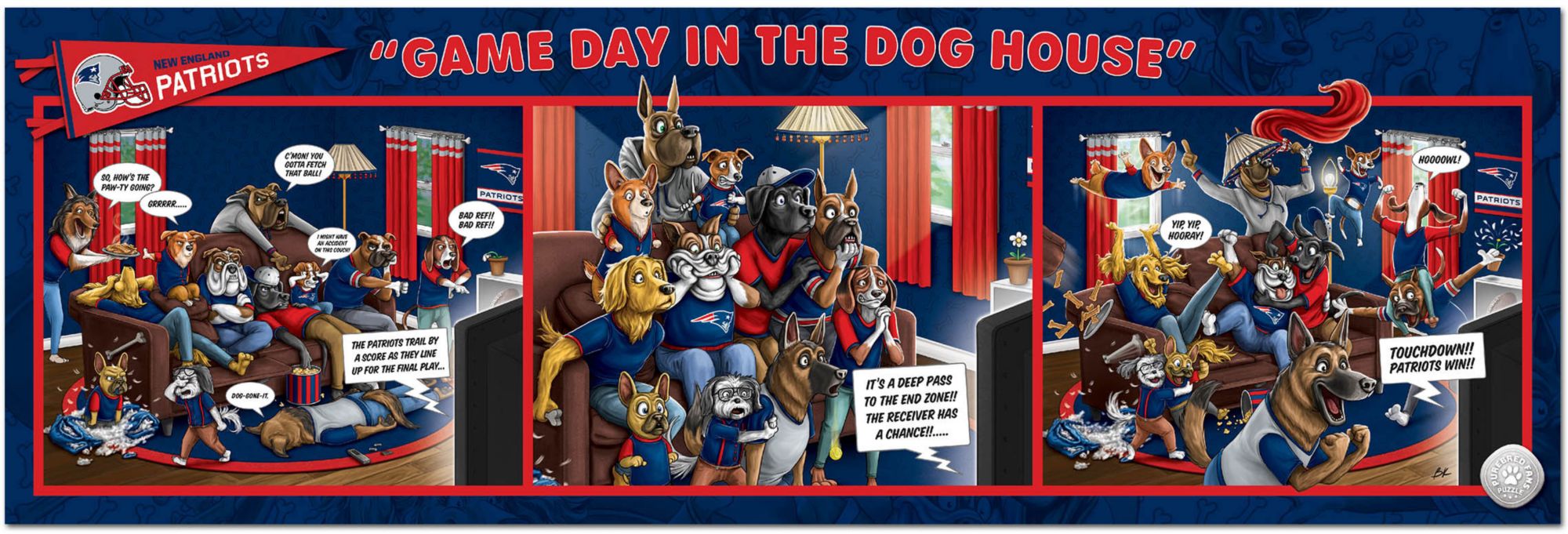 You The Fan New England Patriots Gameday In The Dog House Puzzle