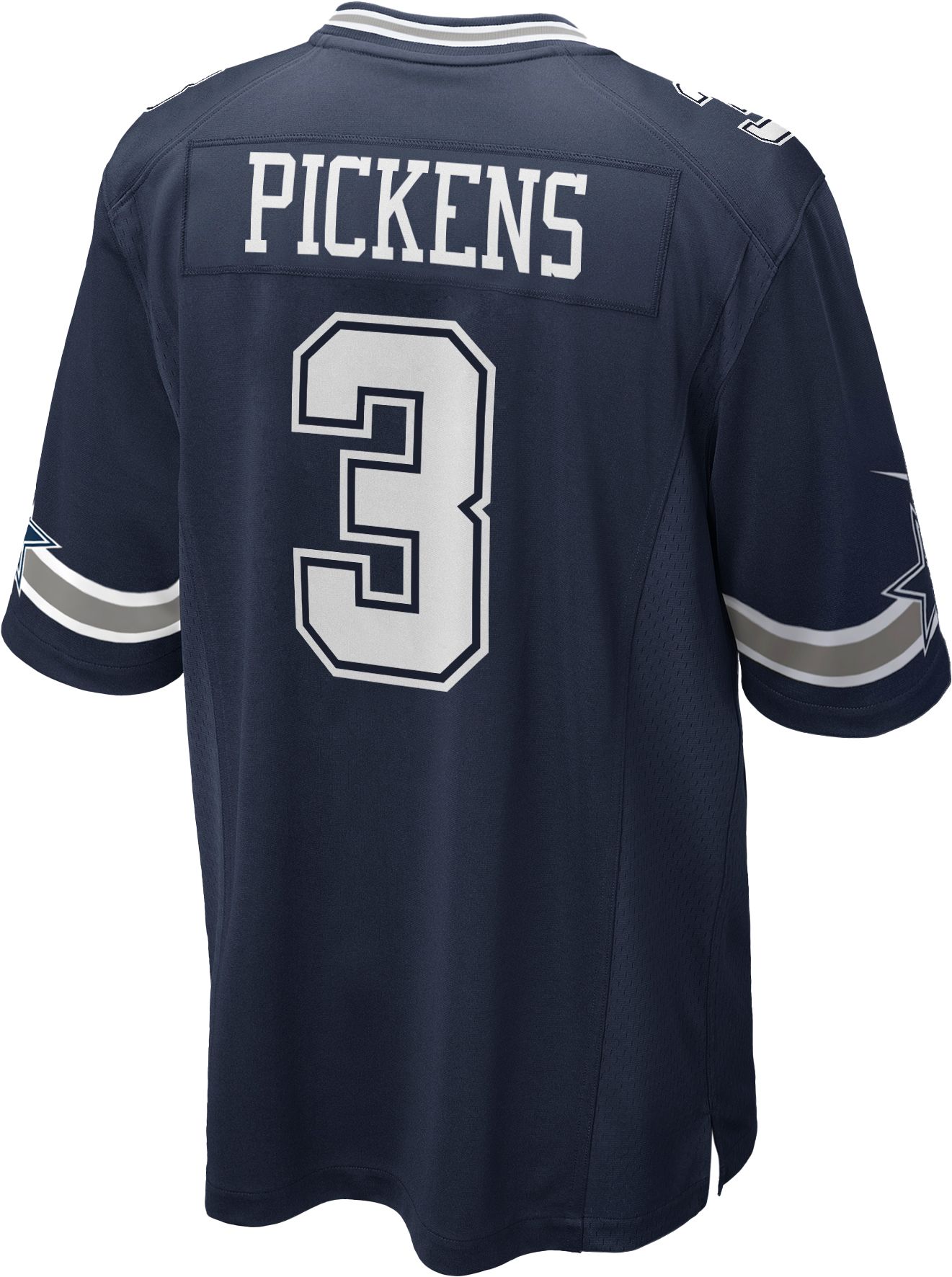 Nike Men's Dallas Cowboys George Pickens #3 Navy Game Jersey