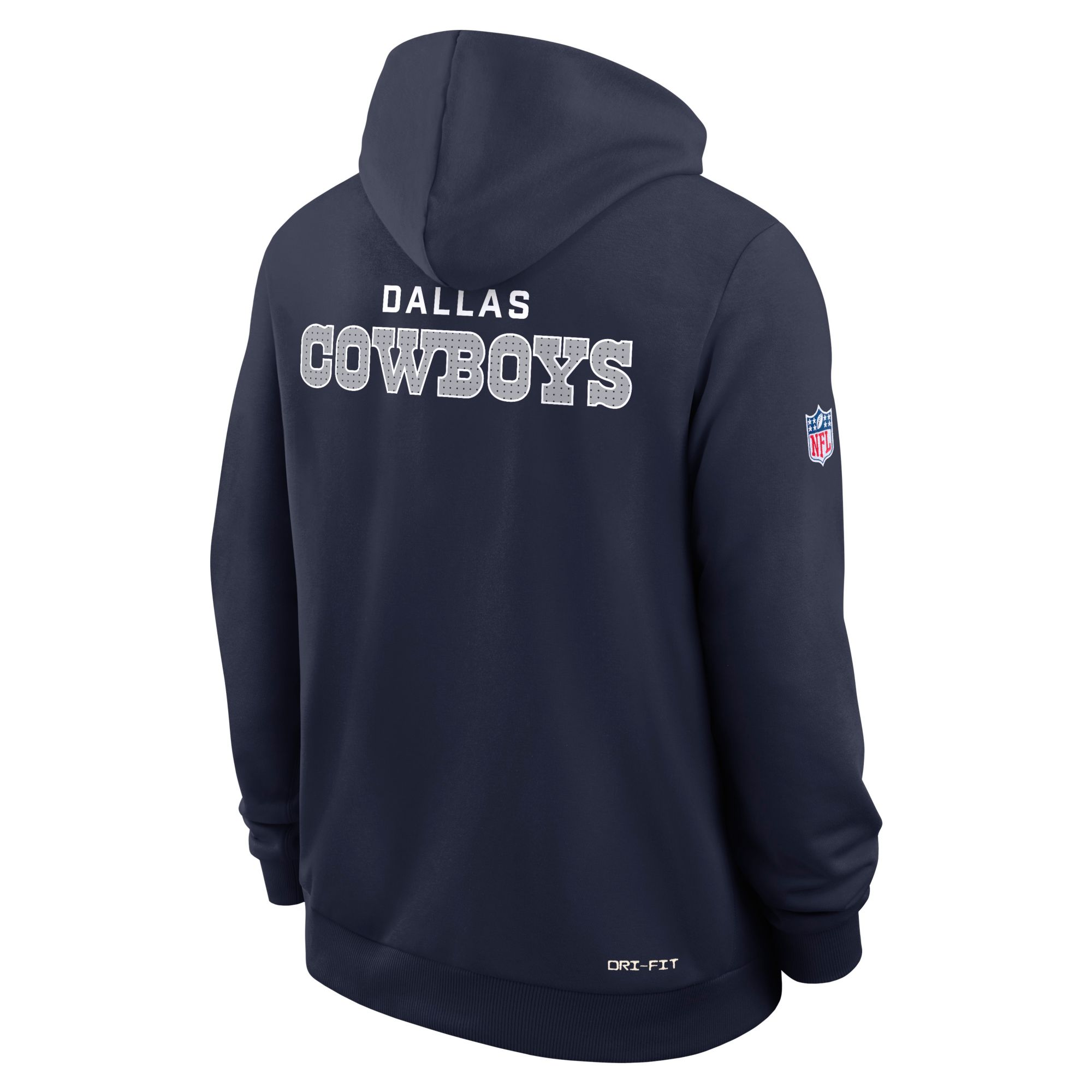 Nike Men's Dallas Cowboys Navy Sideline Standard Issue Pullover Hoodie product image