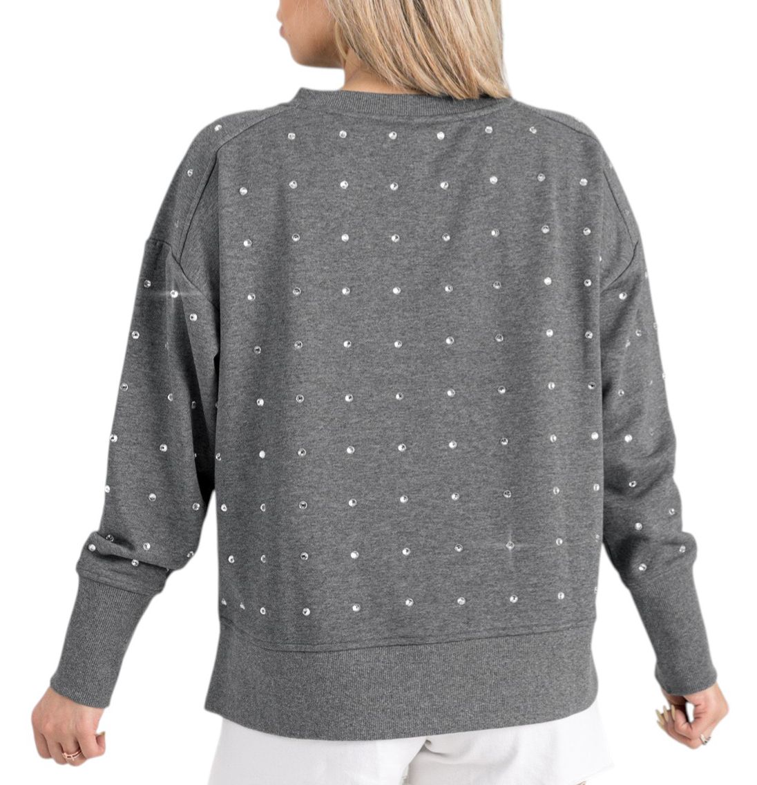 Gameday Couture Women's Dallas Cowboys Grey Most Wanted Crew Pullover Sweatshirt product image