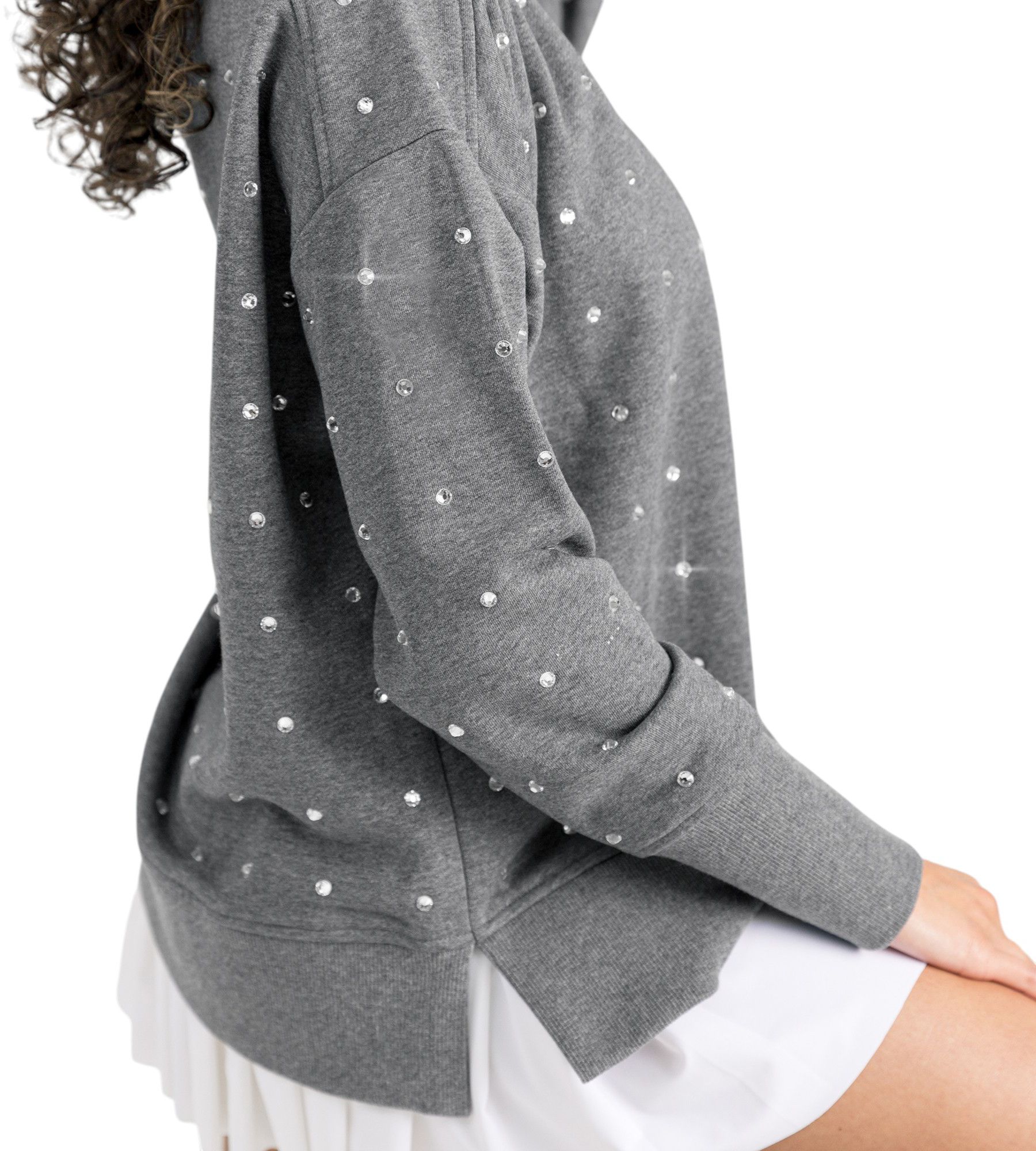 Gameday Couture Women's Dallas Cowboys Grey Most Wanted Crew Pullover Sweatshirt product image