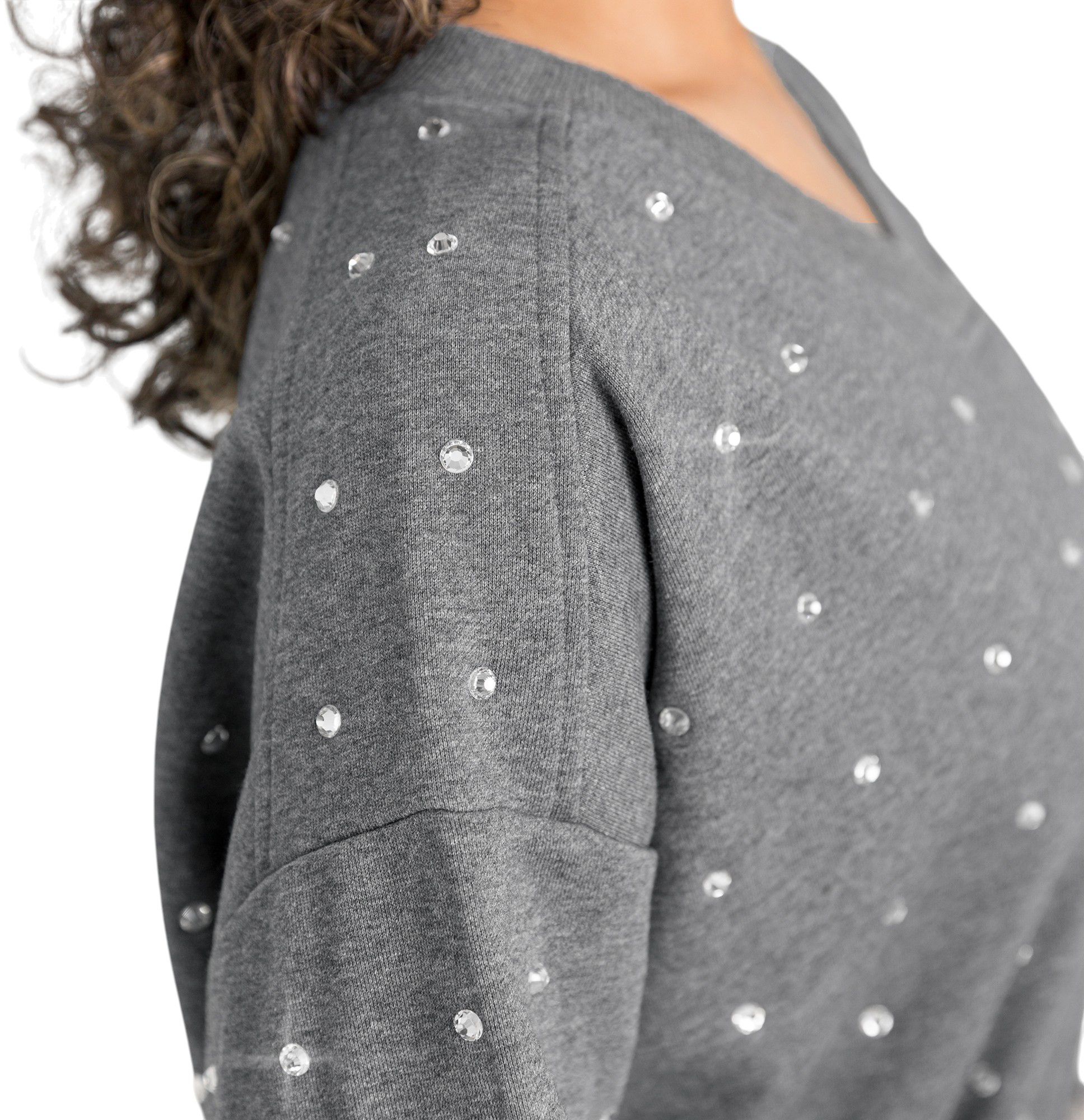 Gameday Couture Women's Dallas Cowboys Grey Most Wanted Crew Pullover Sweatshirt product image