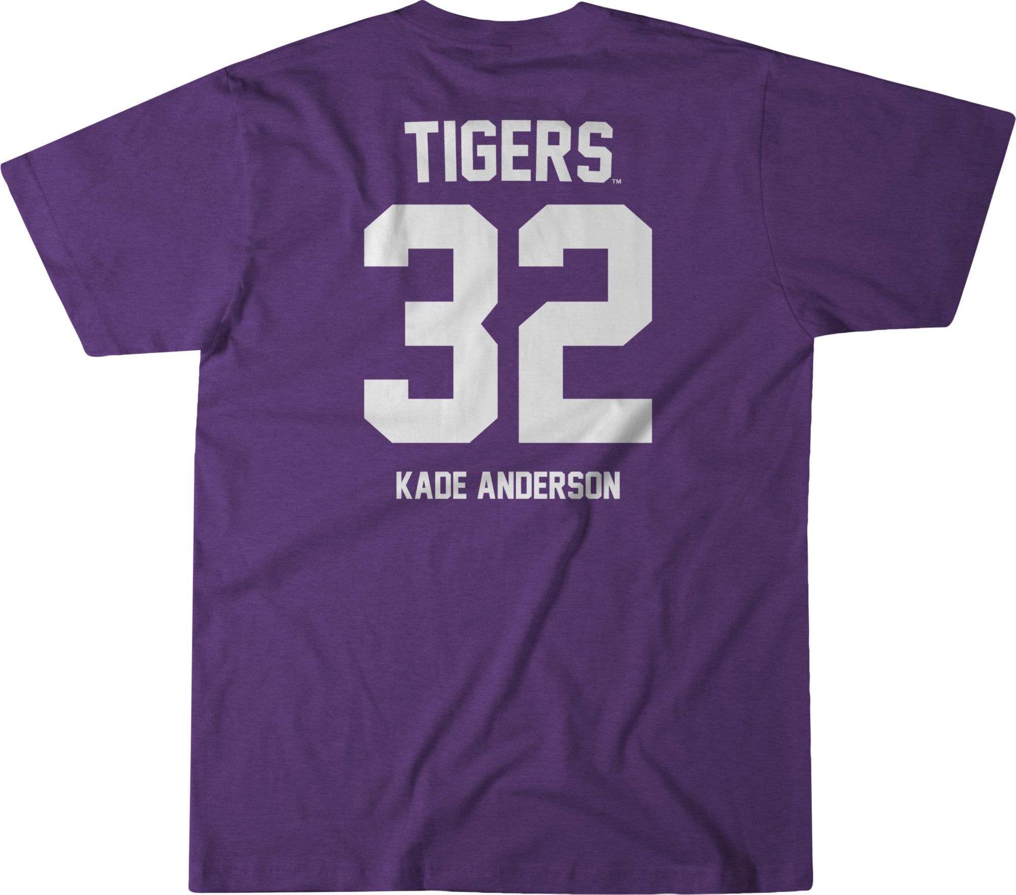 BreakingT Men's LSU Tigers Aaron Anderson #1 Purple T-Shirt product image