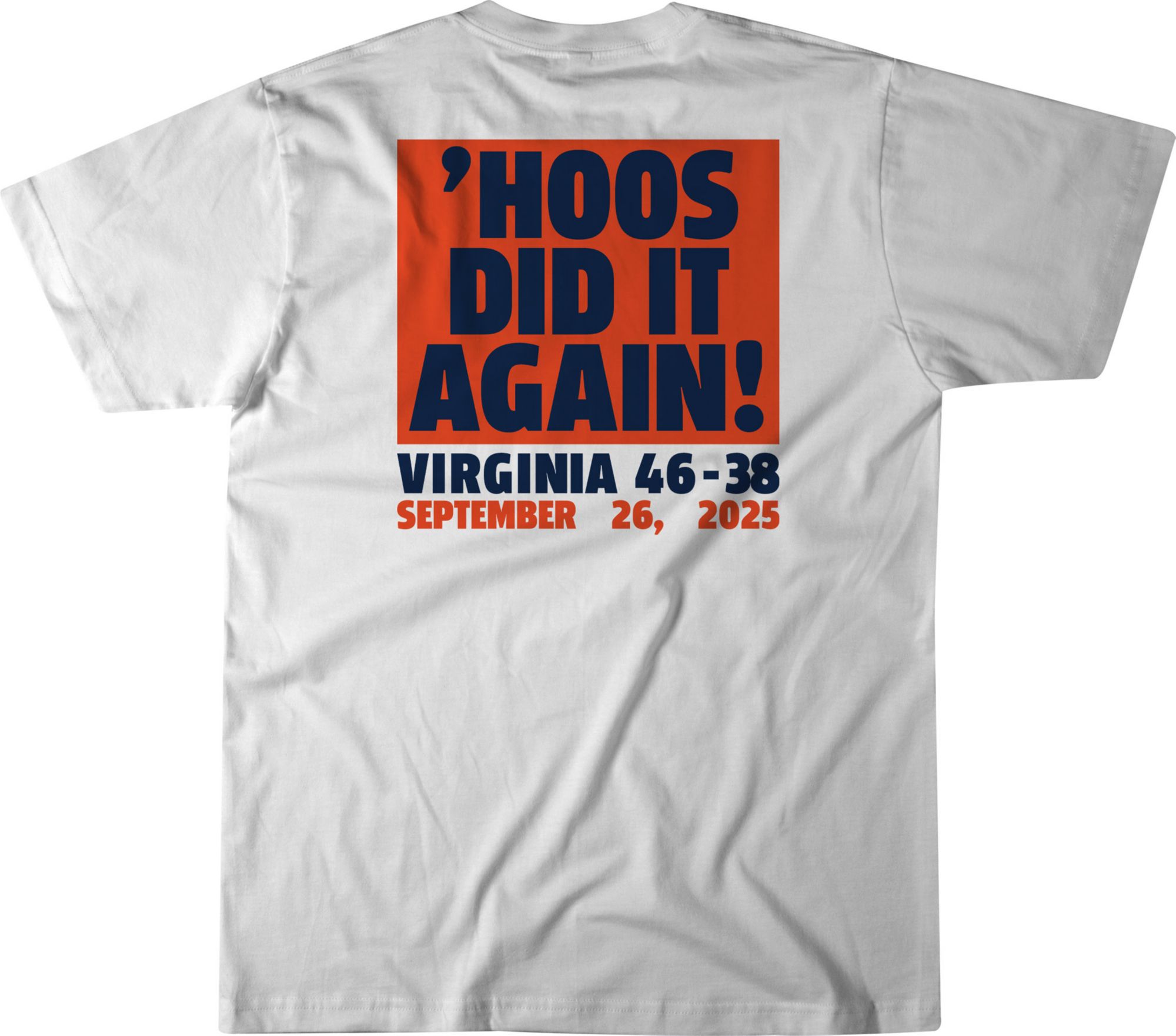 BreakingT Adult Virginia Cavaliers ''Hoos Did It Again' White T-Shirt product image